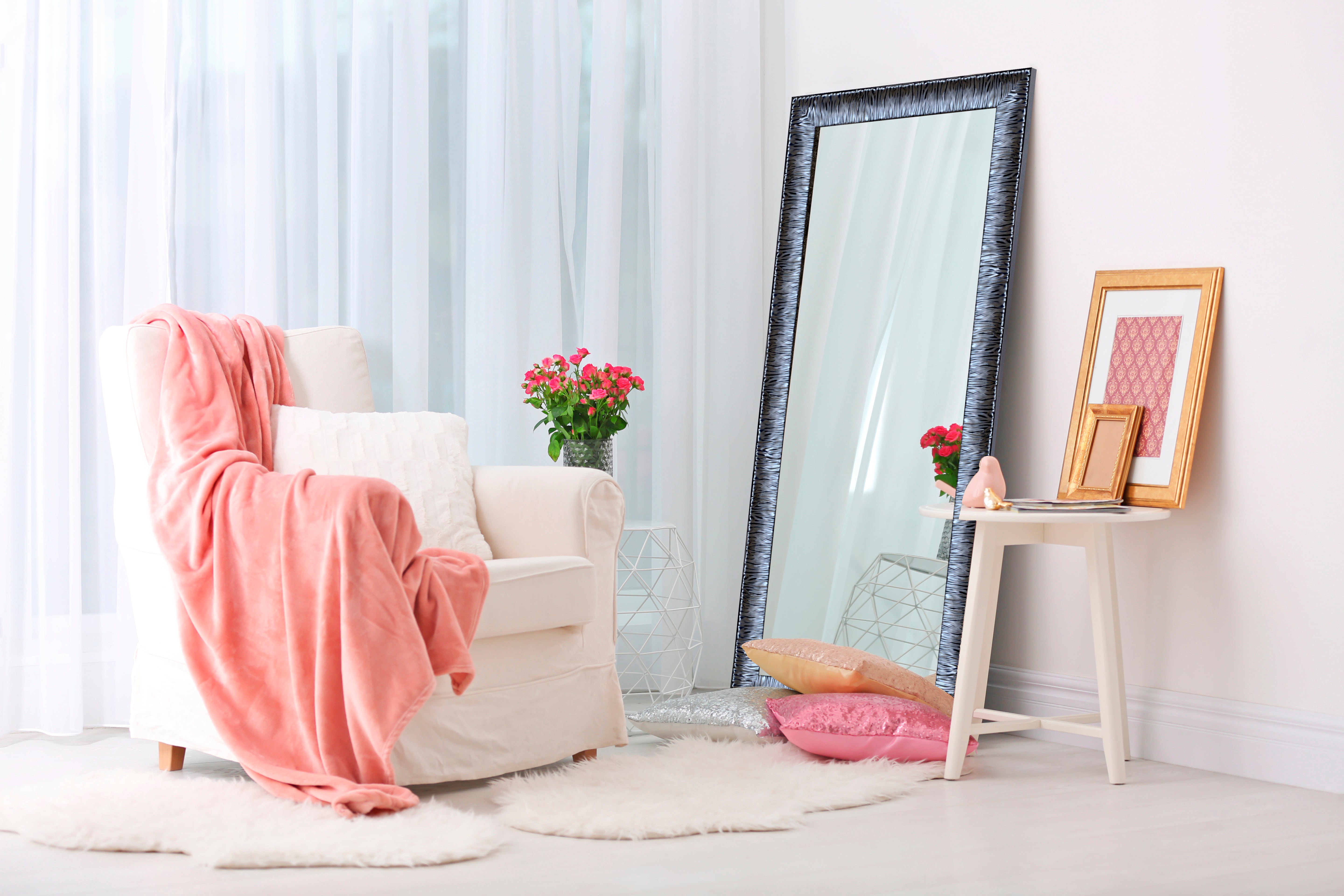 Espejo grande enmarcado rectangular katy xxl grafito 180 x 80 cm