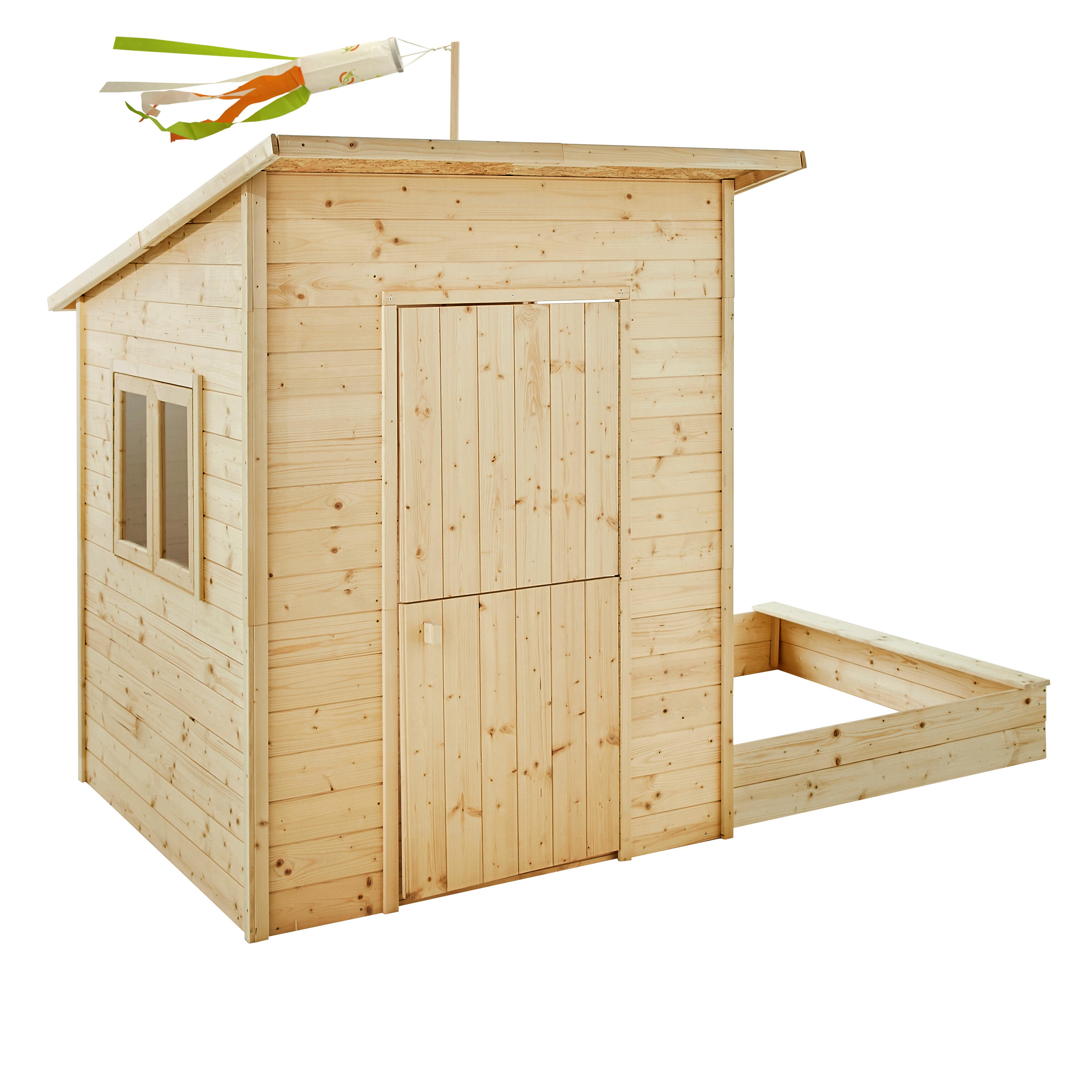 Caseta infantil de madera palm springs 264x126x160 cm