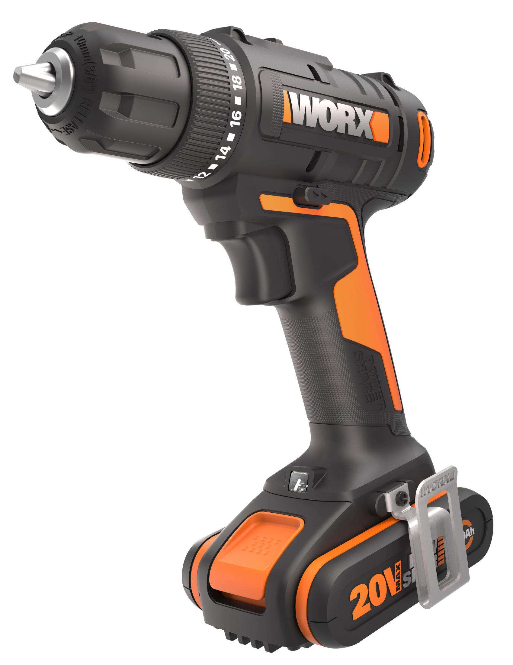 Taladro a batería WORX 20V - 1 bateria - POWERSHARE - 2