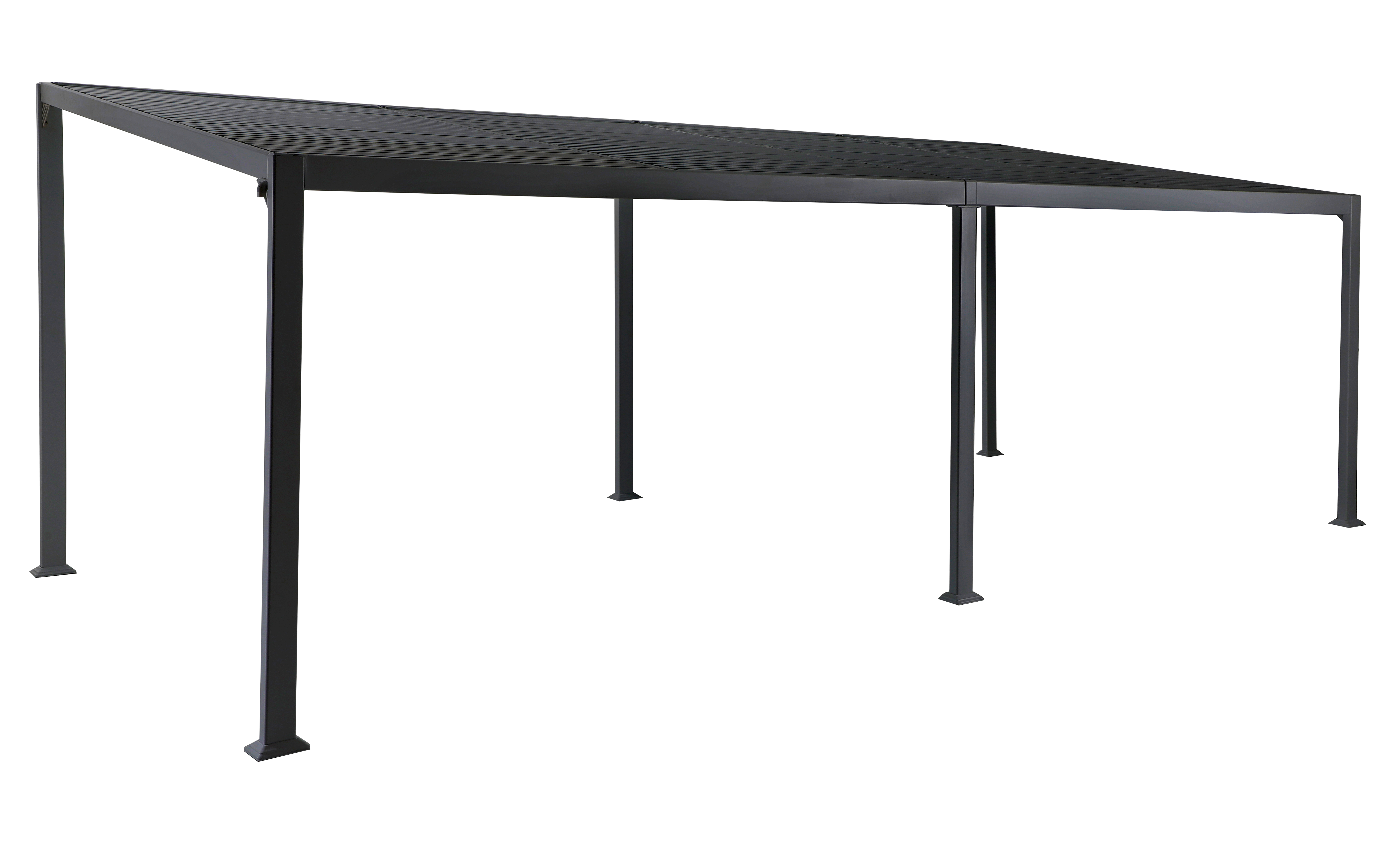 Pérgola de aluminio gris antracita 7,2x3 m. Parte 7 de 7 de un conjunto - 2