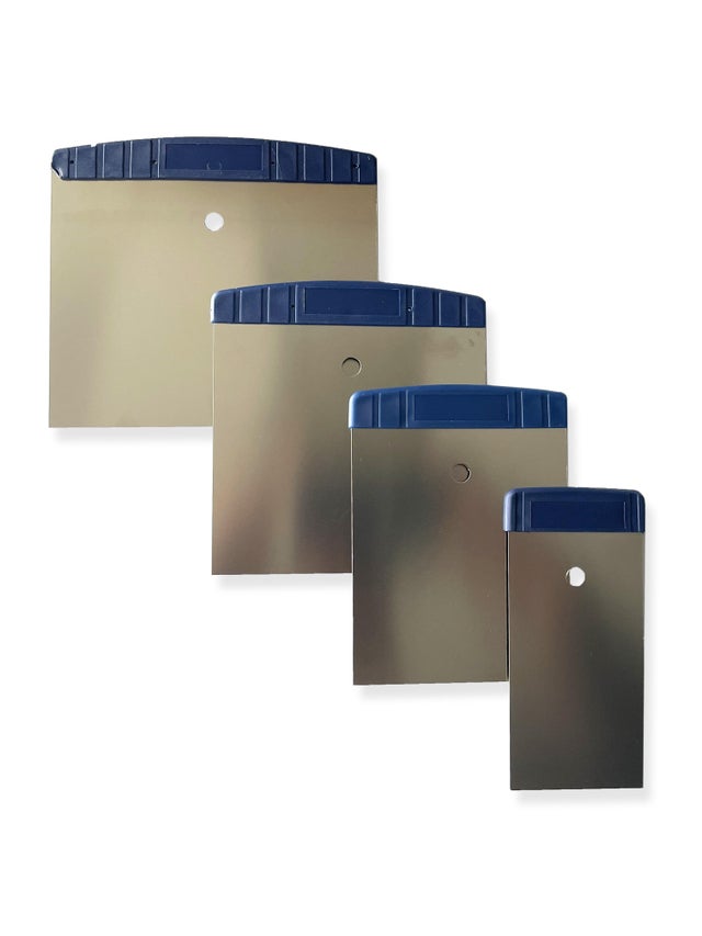 Pack de 4 espátulas de inox 50,80,100,120 mm