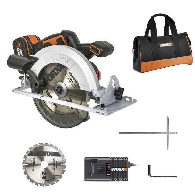 Sierra circular WORX WX520 Ø190mm Brushless 20V batería 4Ah