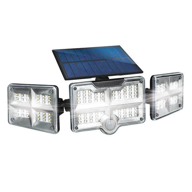 Proyector solar LED BEST OF TV BEYOND 1000L IP65 luz amarilla sensor crepuscular y detector de movimiento