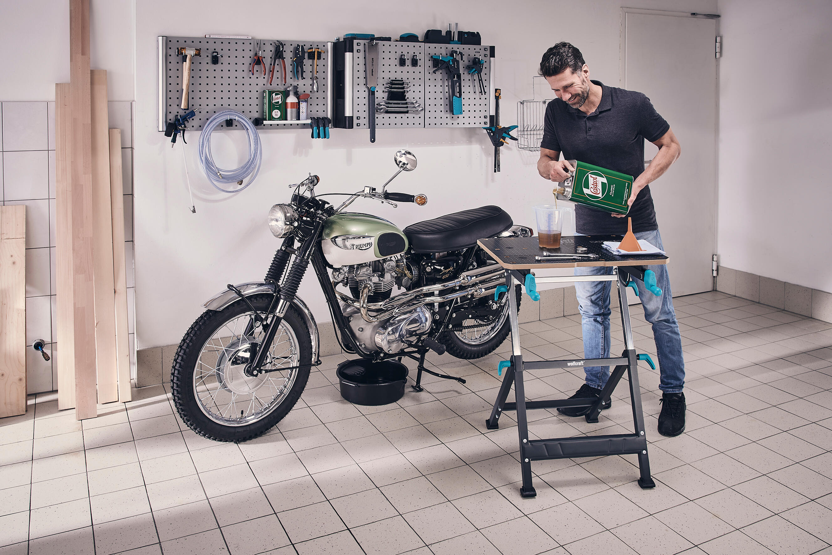 Bancada de fixação e de trabalho desdobrável Wolfcraft Master 650 Ergo - 13