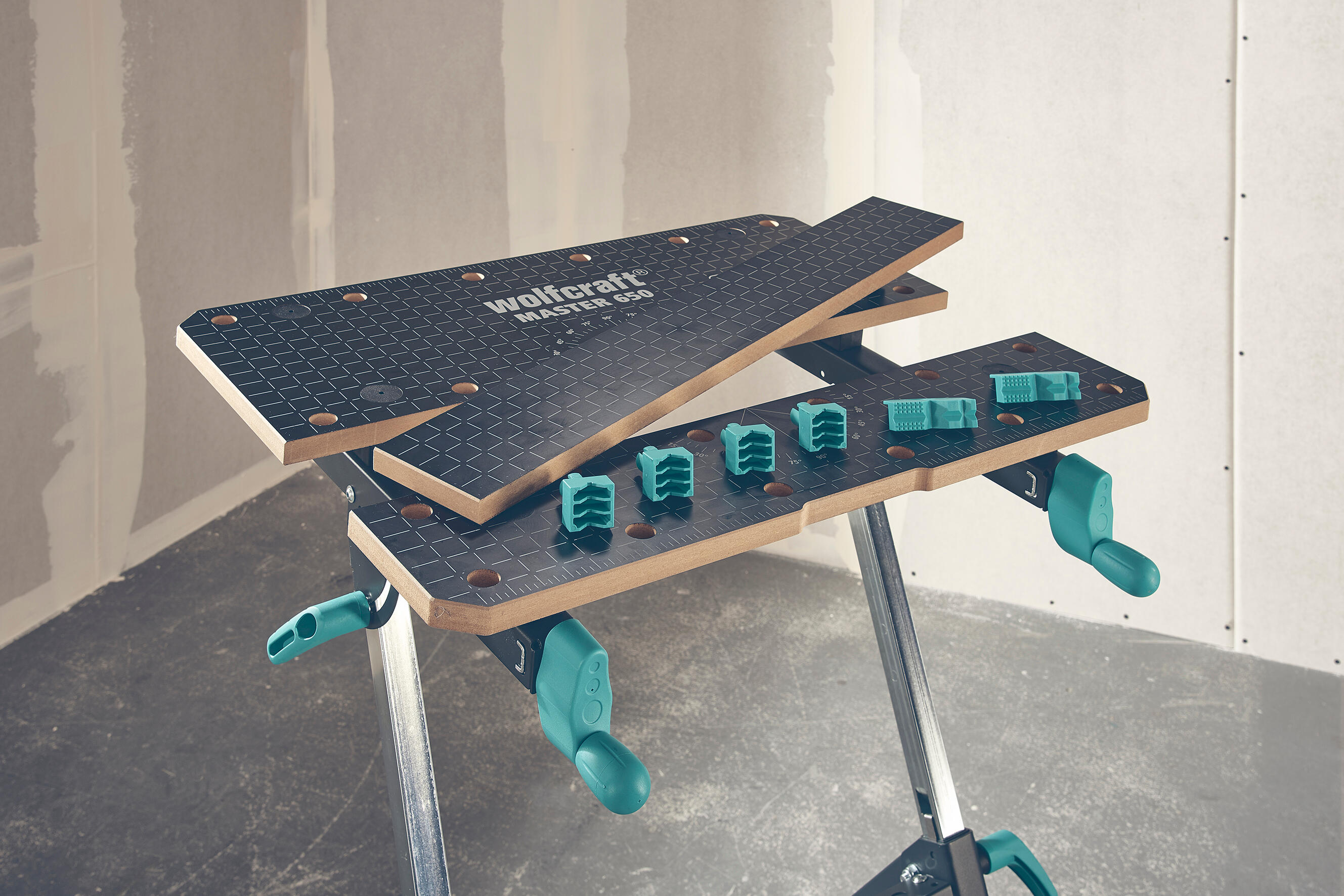 Bancada de fixação e de trabalho desdobrável Wolfcraft Master 650 Ergo - 6