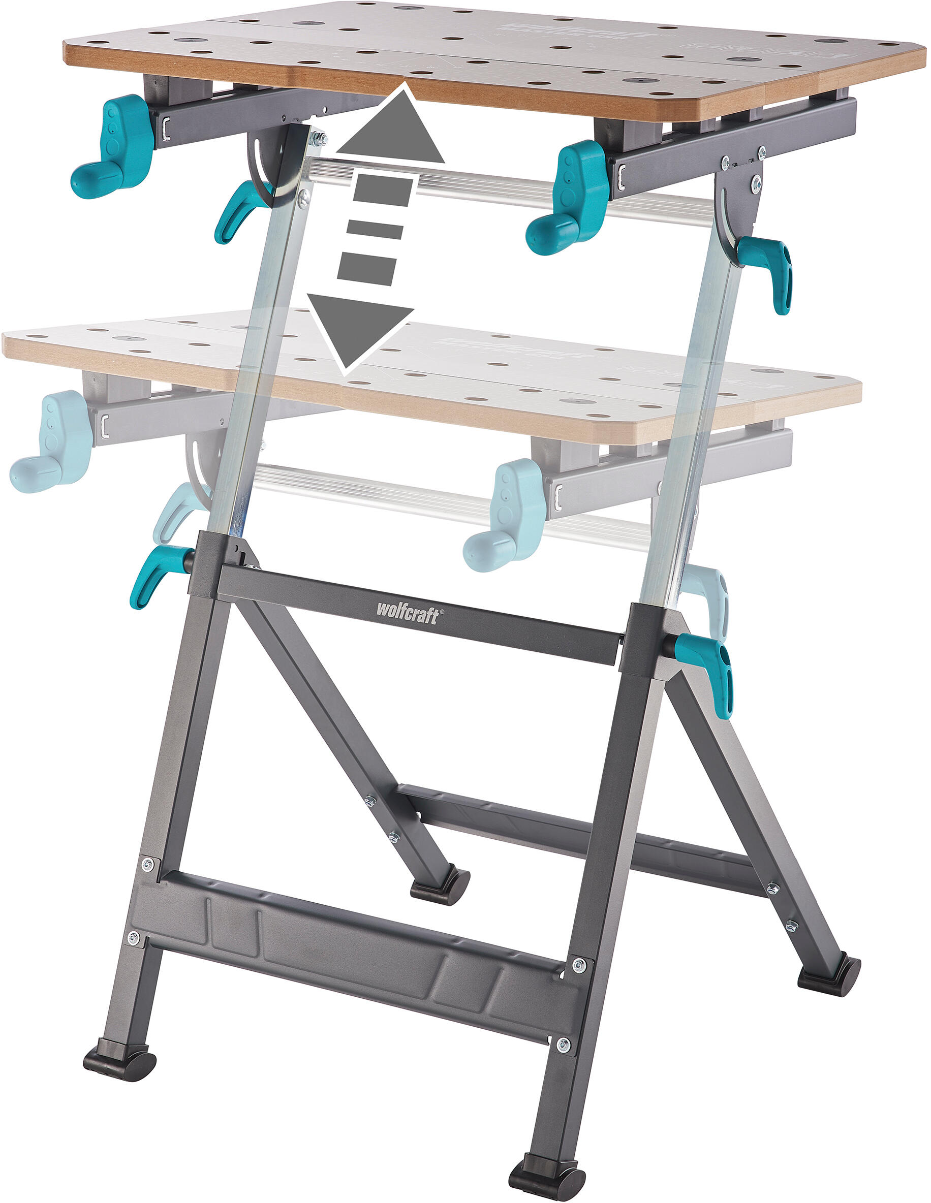 Bancada de fixação e de trabalho desdobrável Wolfcraft Master 650 Ergo - 34