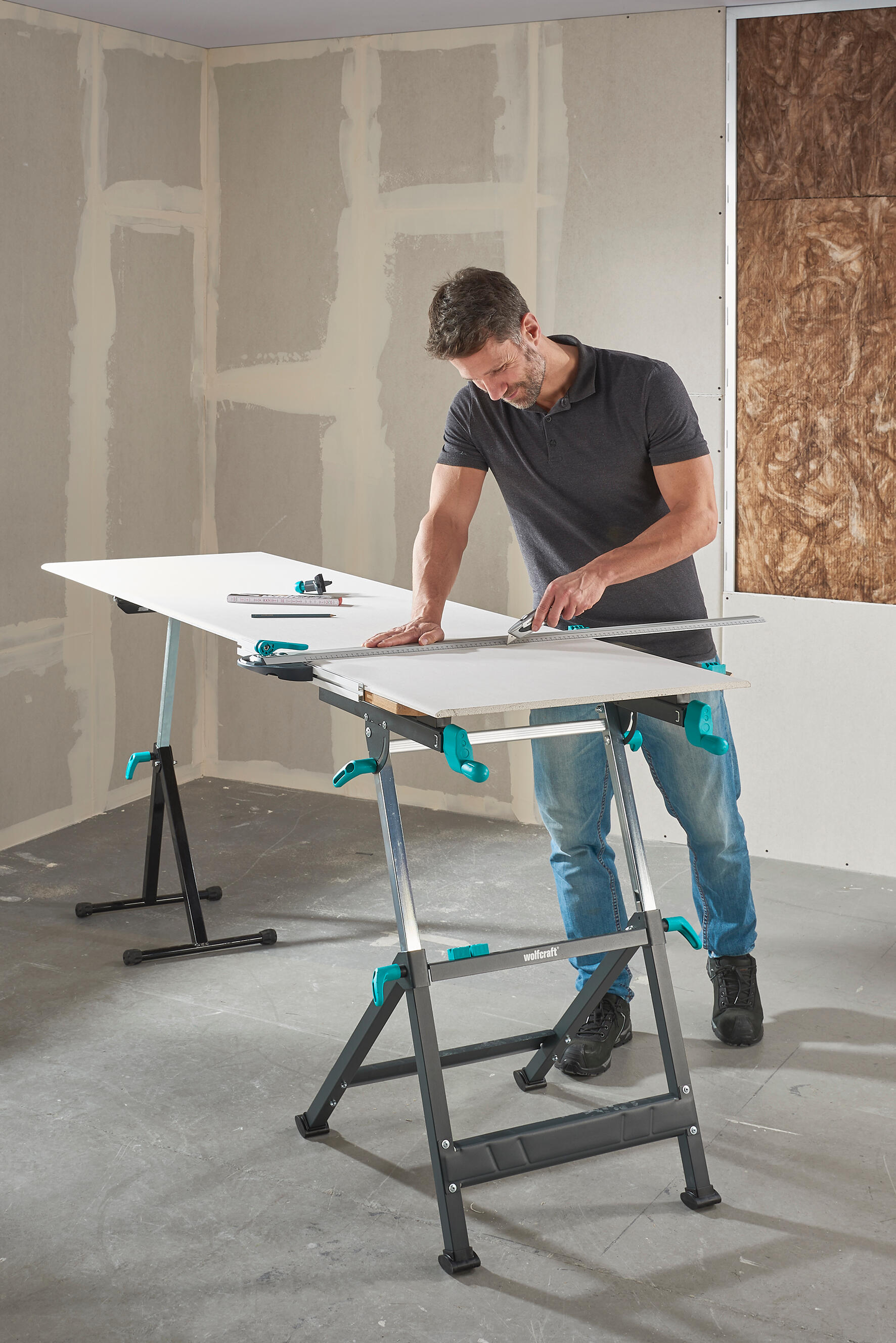 Bancada de fixação e de trabalho desdobrável Wolfcraft Master 650 Ergo - 17
