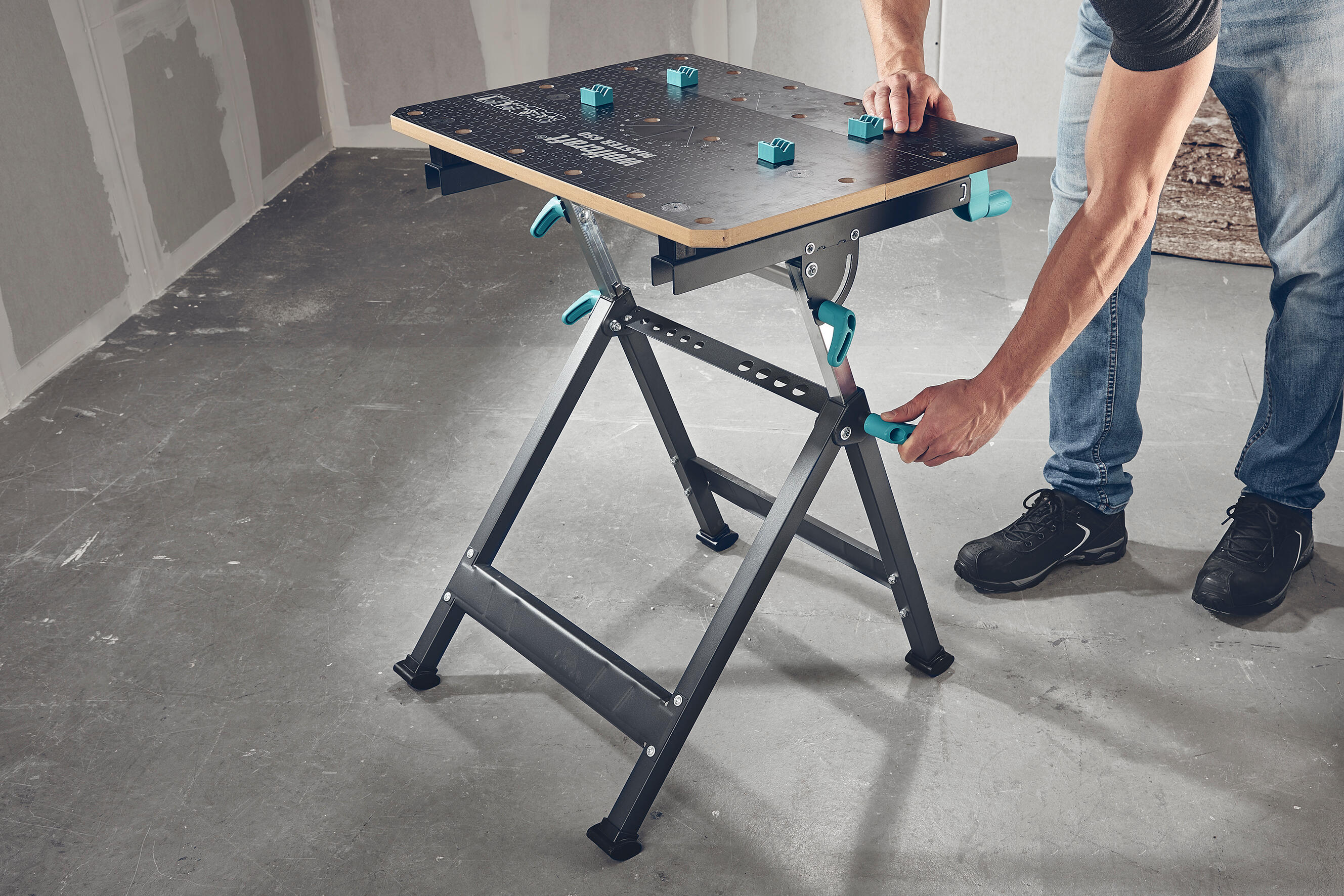 Bancada de fixação e de trabalho desdobrável Wolfcraft Master 650 Ergo - 19