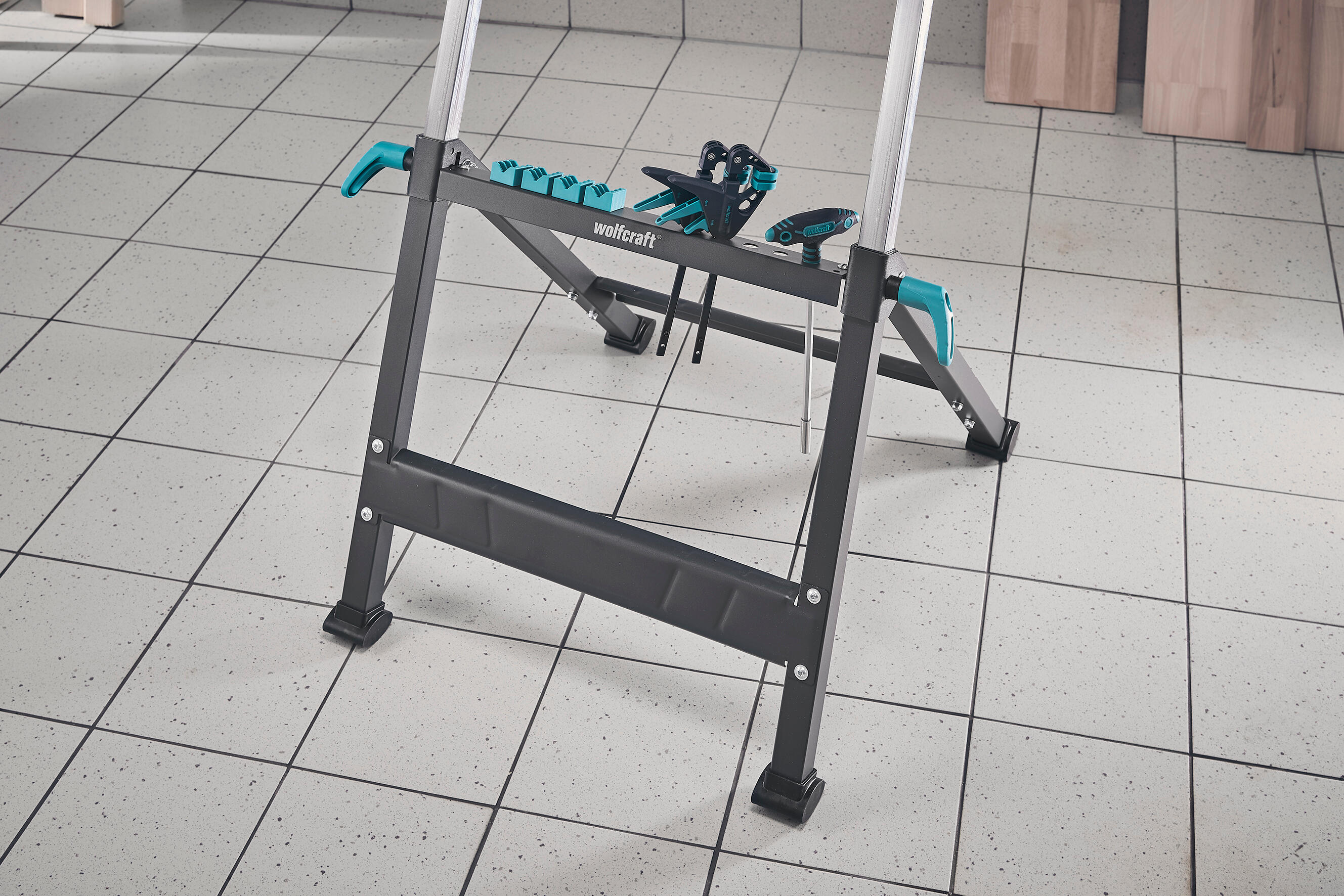 Bancada de fixação e de trabalho desdobrável Wolfcraft Master 650 Ergo - 8