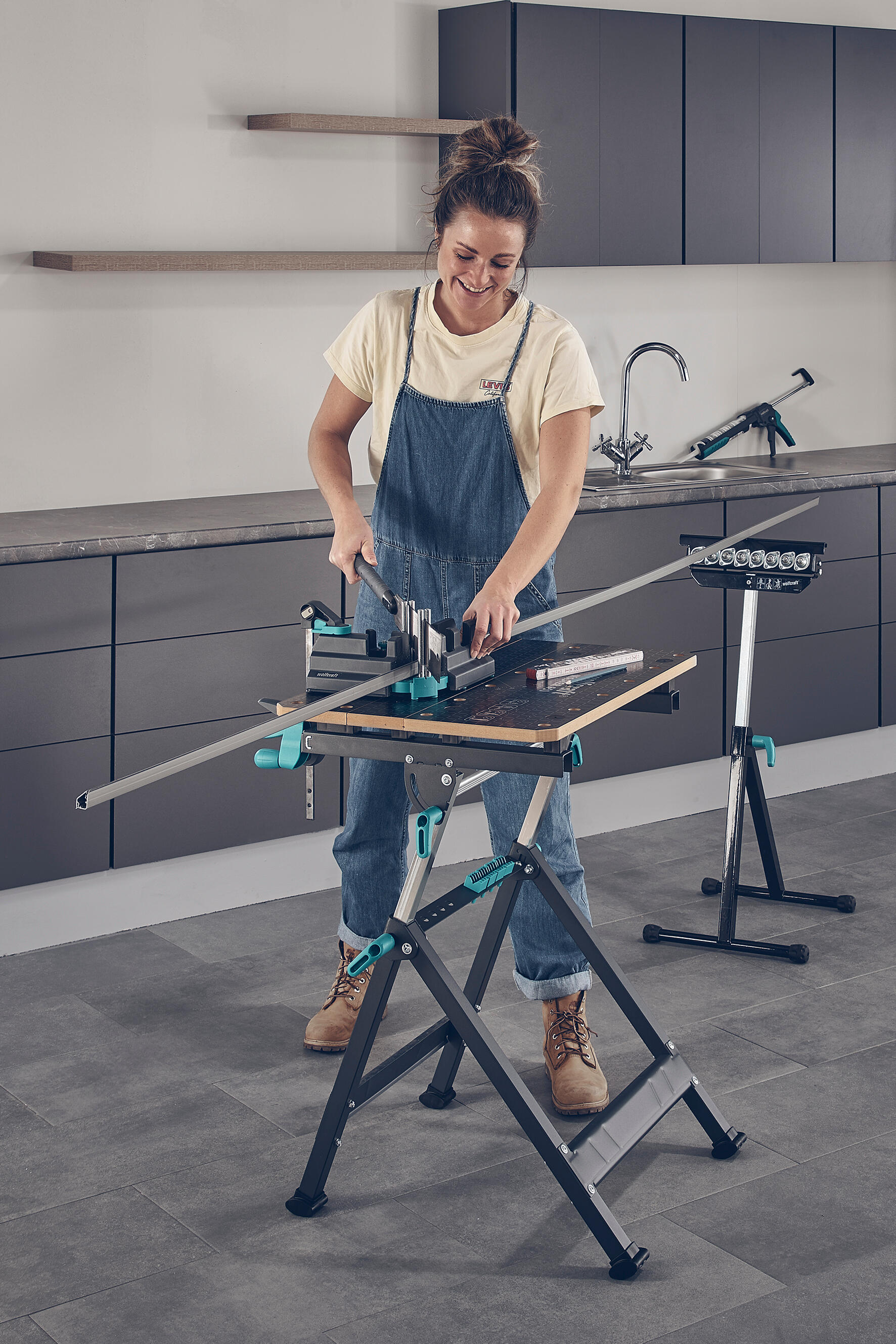Bancada de fixação e de trabalho desdobrável Wolfcraft Master 650 Ergo - 23