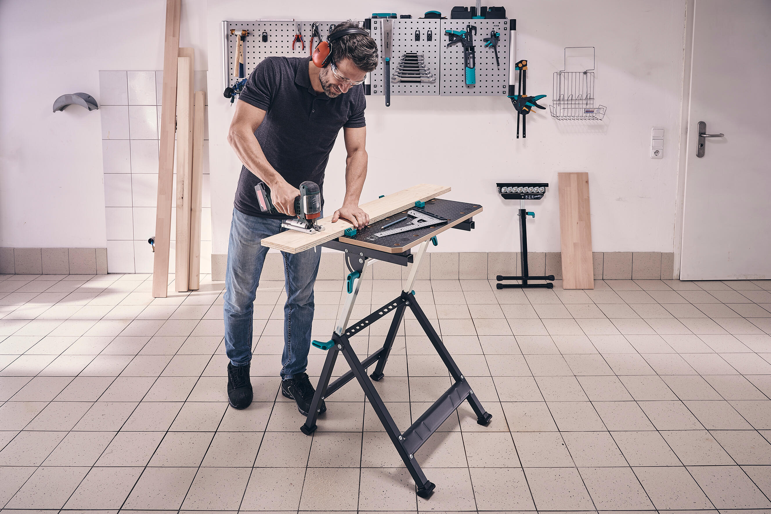 Bancada de fixação e de trabalho desdobrável Wolfcraft Master 650 Ergo - 26