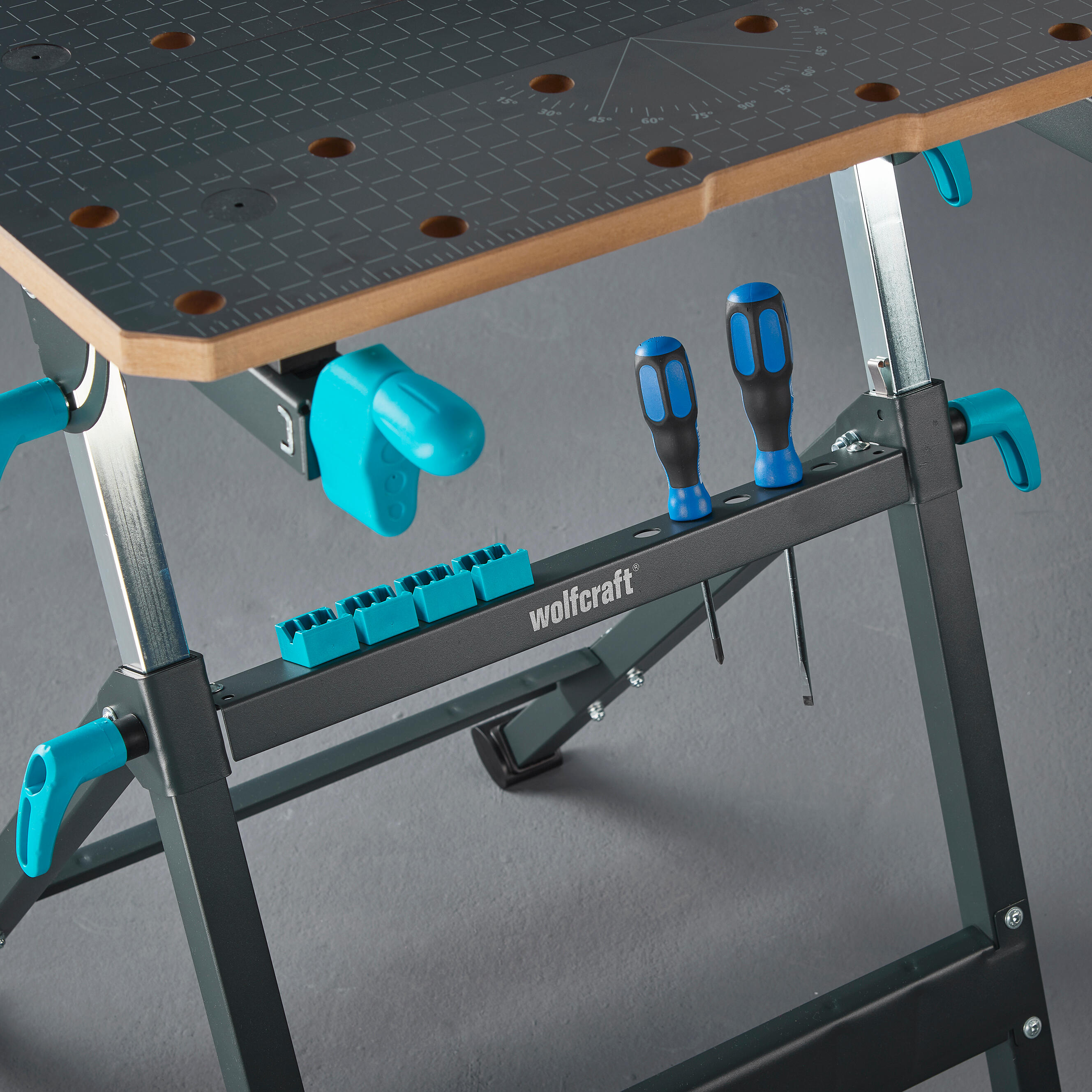 Bancada de fixação e de trabalho desdobrável Wolfcraft Master 650 Ergo - 42