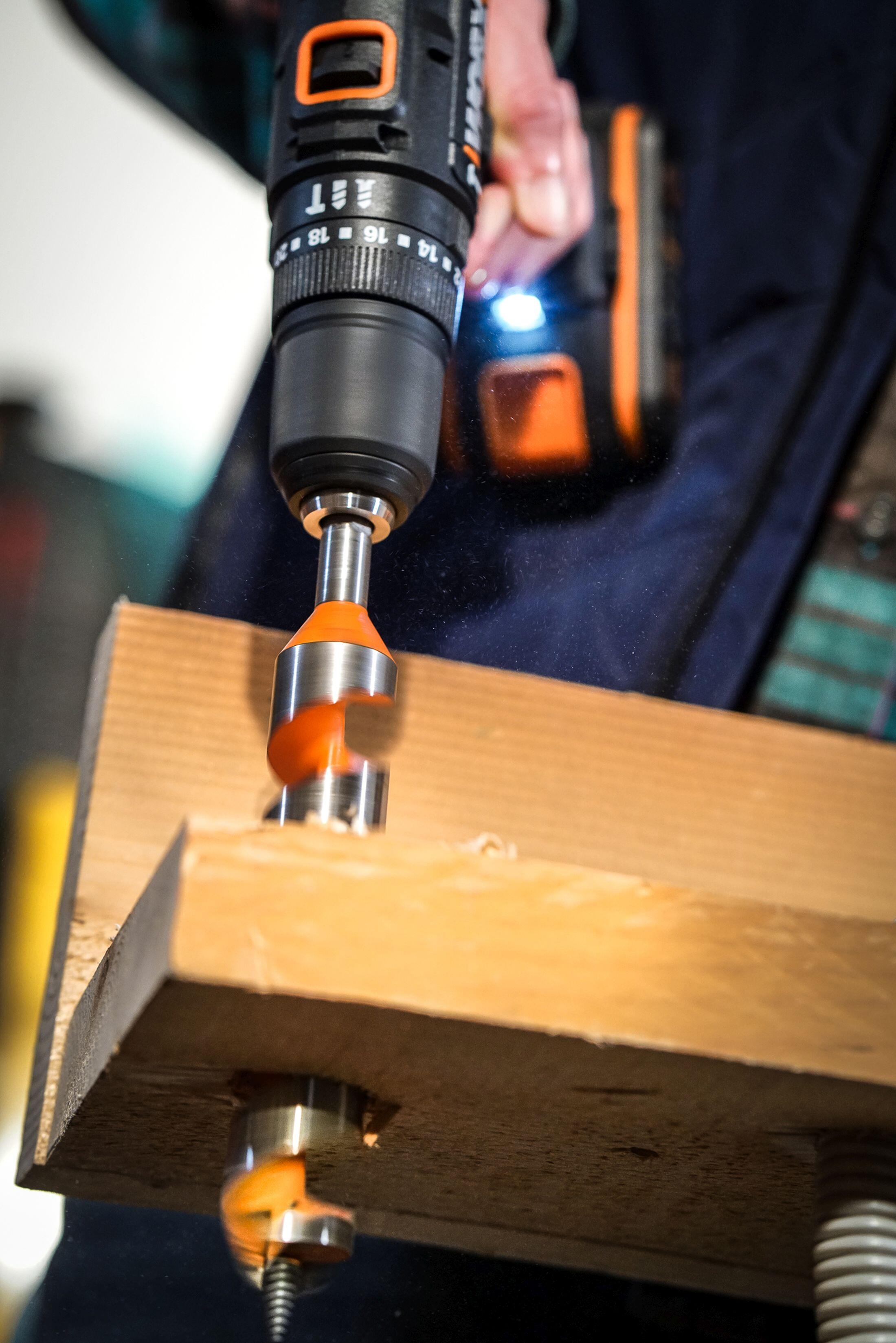 Taladro percutor a batería WORX 20V 2 baterias 2 baterías de 20V y 2,0Ah, cargador de batería rápido de 1 hora, 1 estuche enrollable con 30 brocas y puntas, 1 maletín de transporte - 9