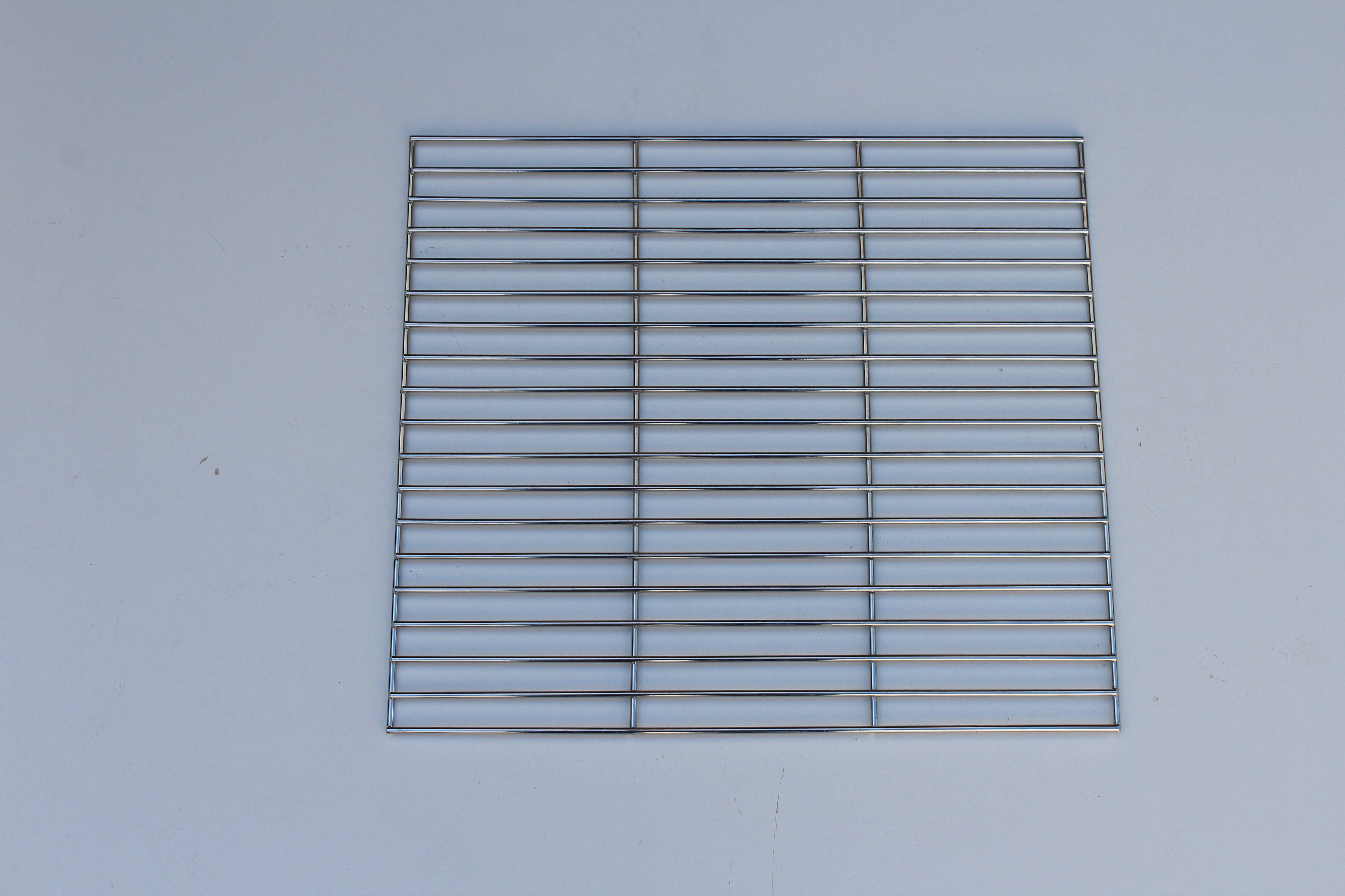 Parrilla asadora para barbacoa milano de acero cromado 36x0.6x40 cm