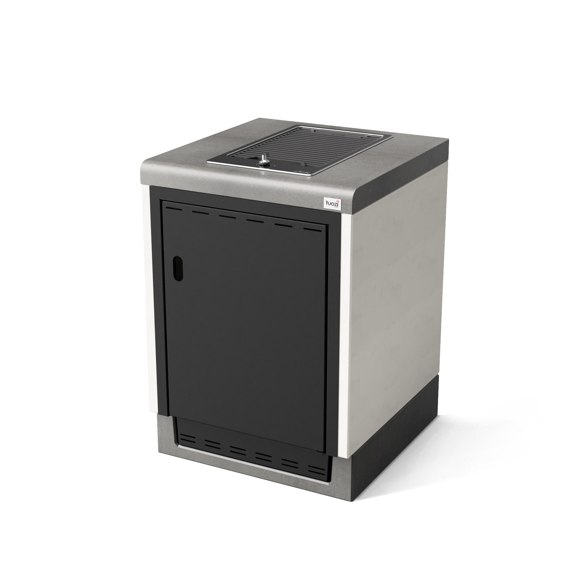 Modulo bancada kitaway [f] 61 griller smeg liso b/g