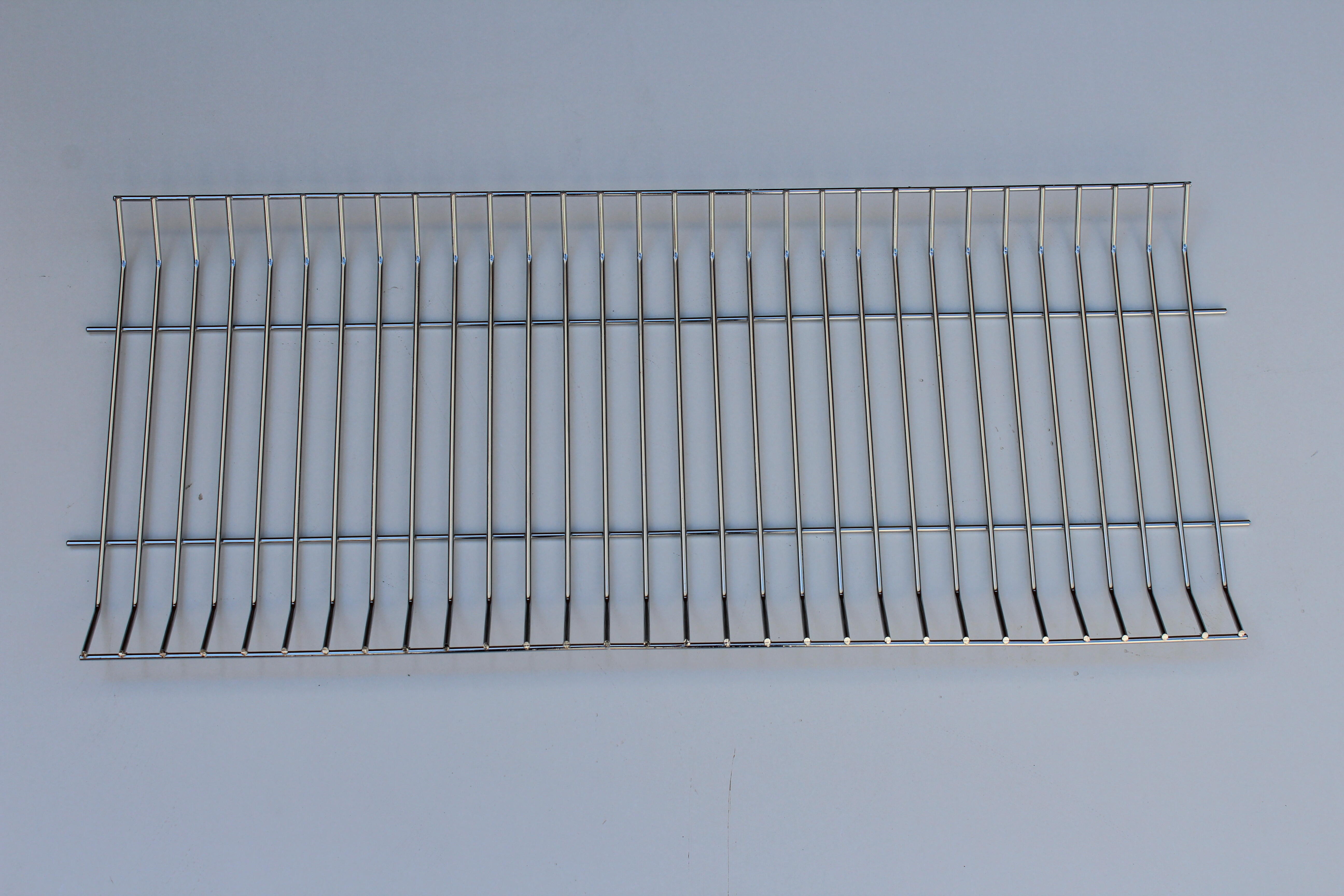 Parrilla calentadora para barbacoa milano de acero cromado 69x4x30 cm