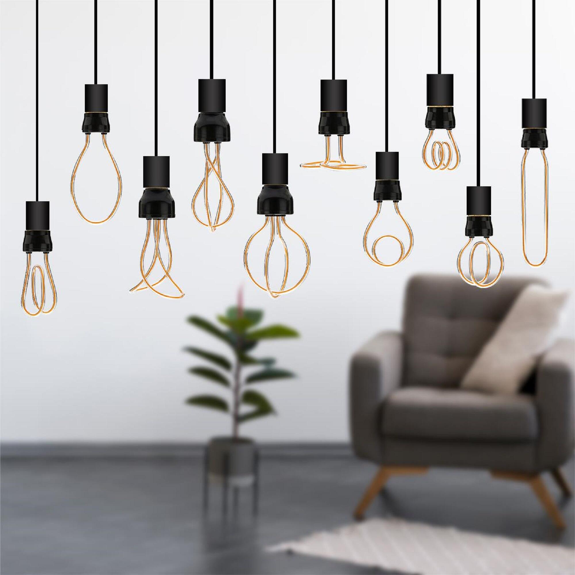 Bombilla decorativa LED E27 forma ovalada 240 lúmenes color de la luz blanco cálido 1800K - 4