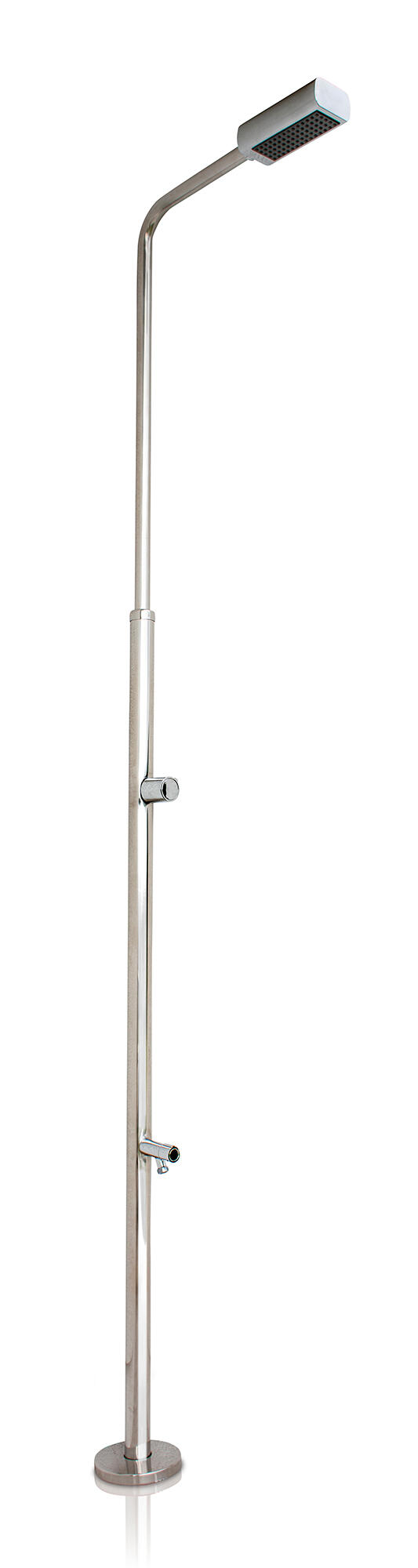 Ducha minimal de acero inoxidable gre con lavapiés