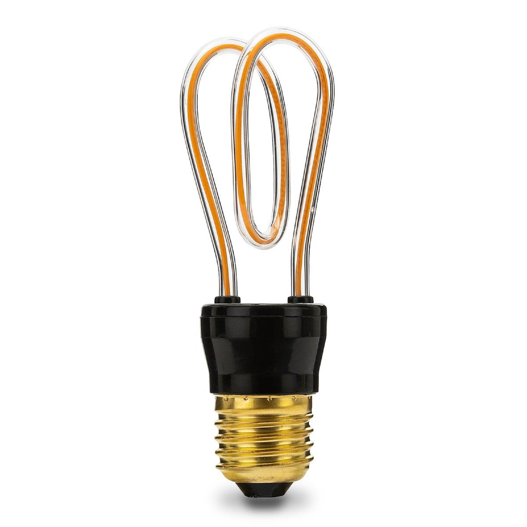 Bombilla led espiral con filamentos e27 4w
