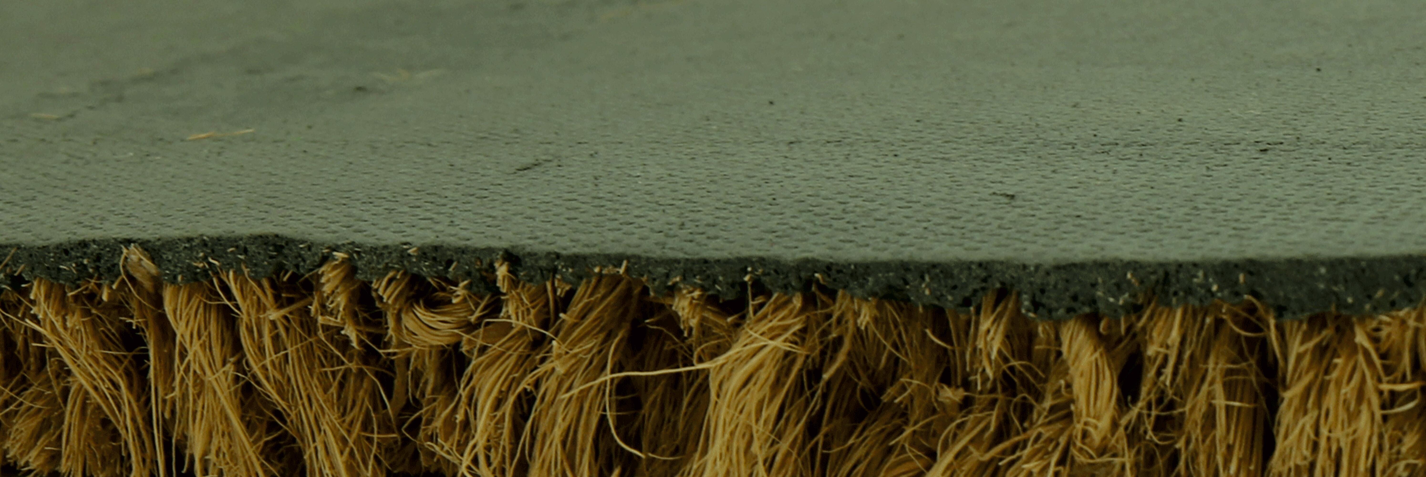 Felpudo de fibra de coco beige de 80 cm. producto al corte. pedido mínimo 1 m