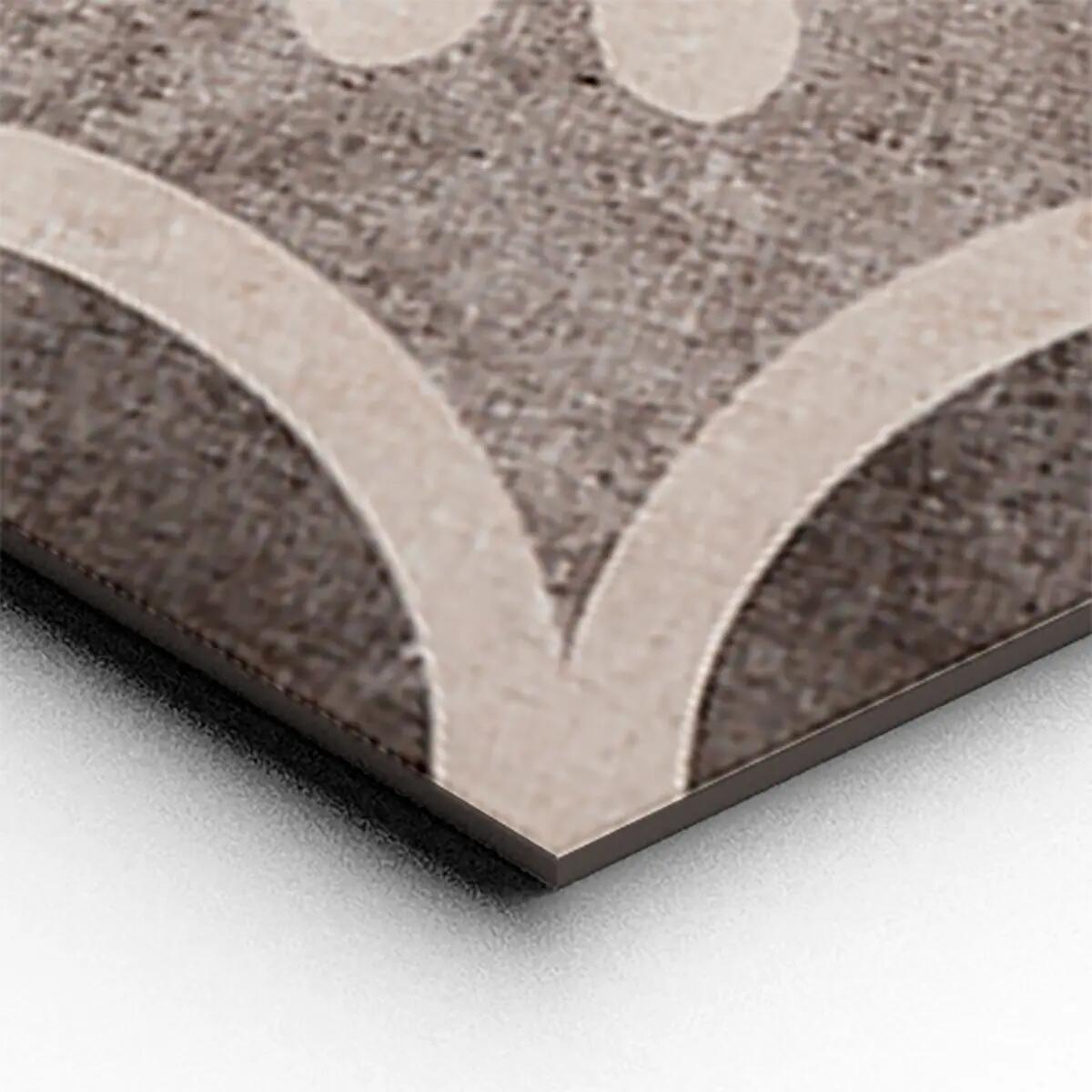 Piastrella da pavimento e rivestimento interno in gres porcellanato 18.2 x 21 cm non rettificato smaltato multicolore opaco Time Hexagone R9 traffico intenso (pei 4/5) Sp. 9.5 mm 0.46 mq - 15