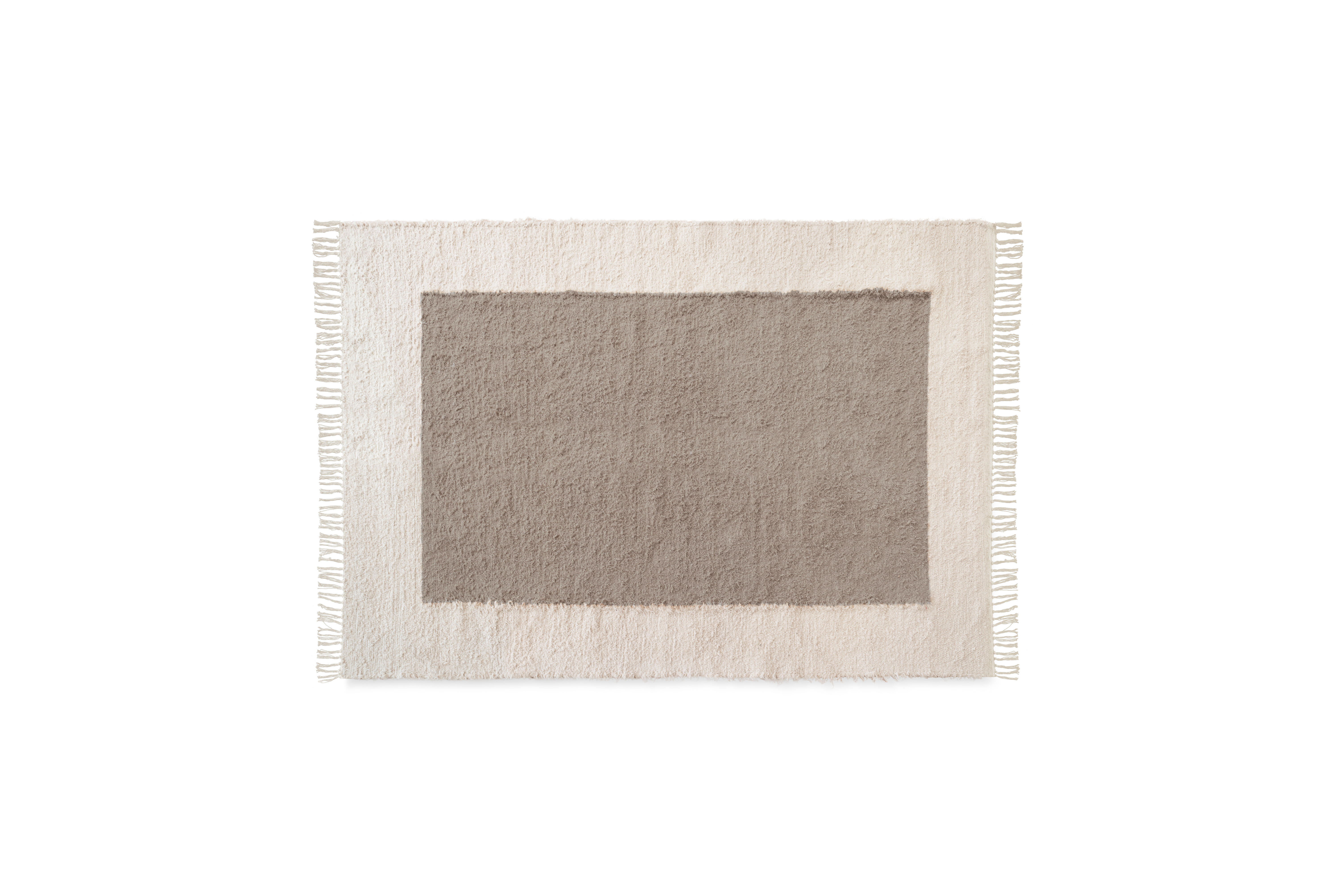 Alfombra algodón umea beige y marrón 120x170cm