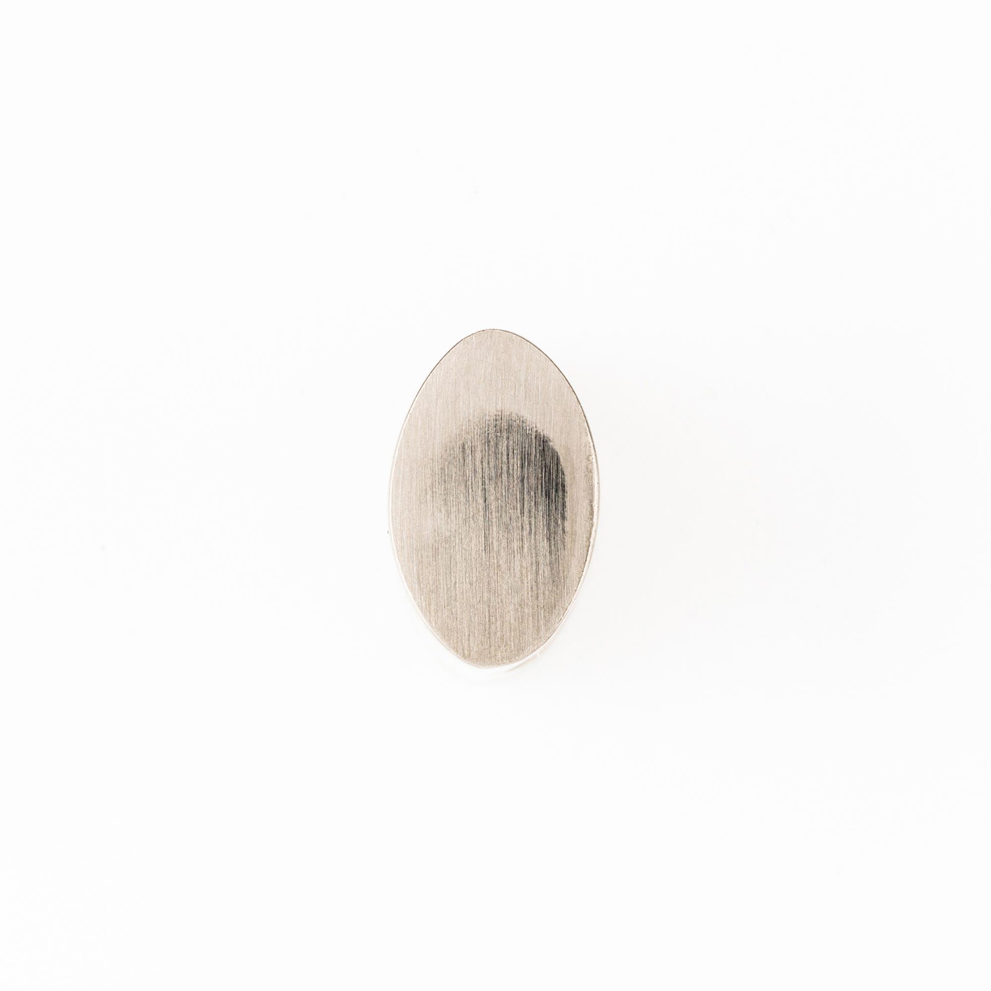 4 Puxadores Rei oval níquel acetinado 17x11mm - 7