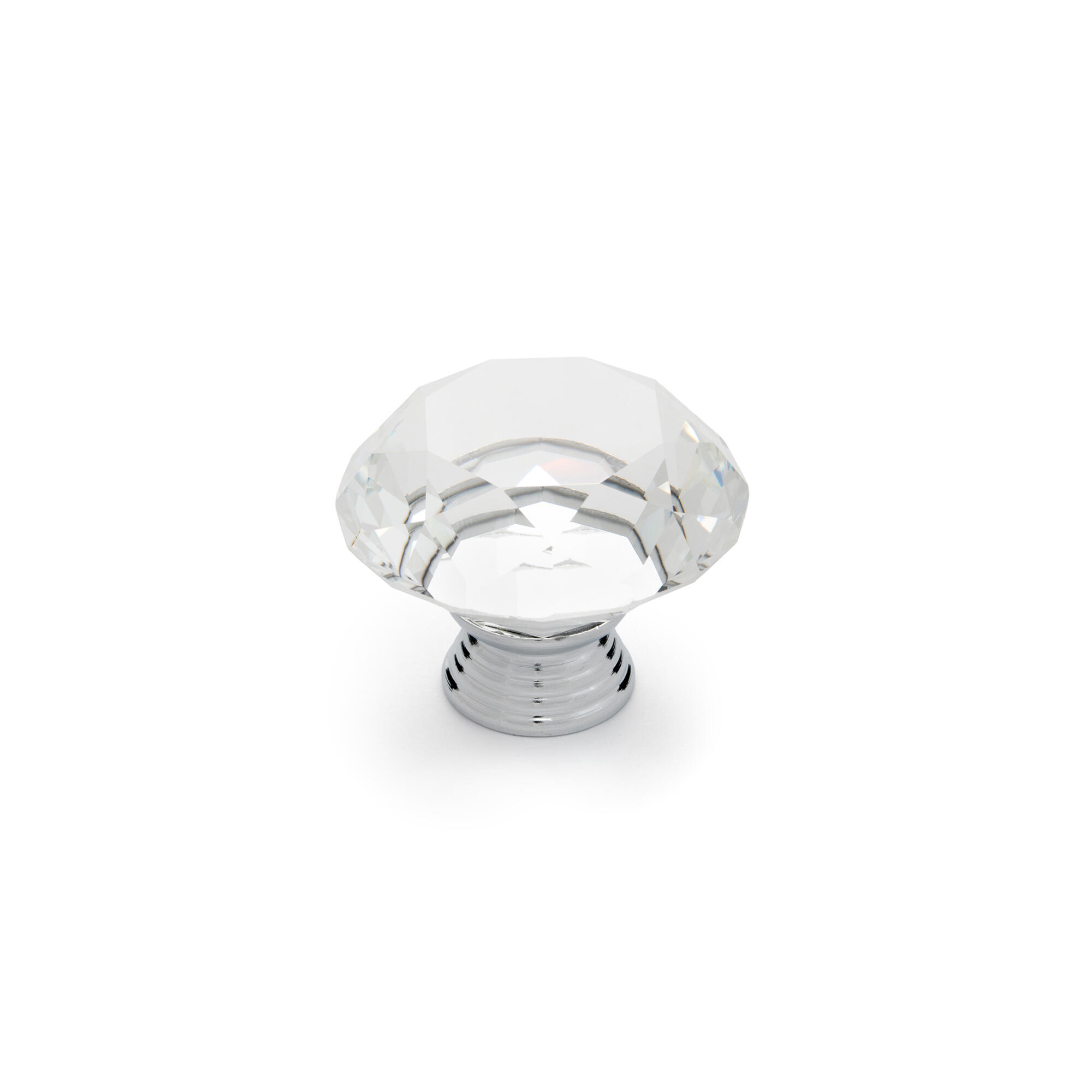 4 pomo de mueble rei 34n-964.40.21 incoloro / transparente, d. 45