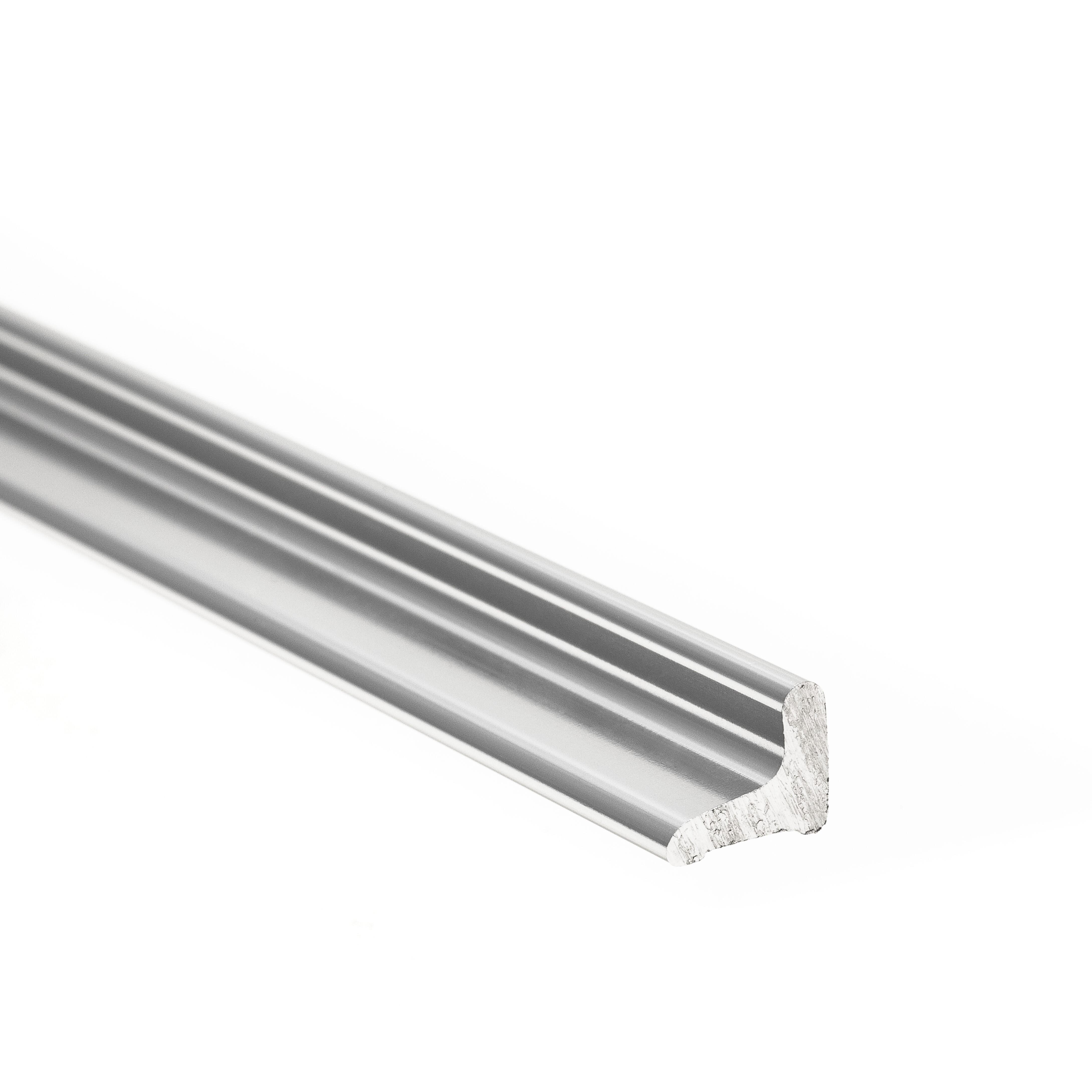 Perfil vedante alumínio 100 cm cromado - 3
