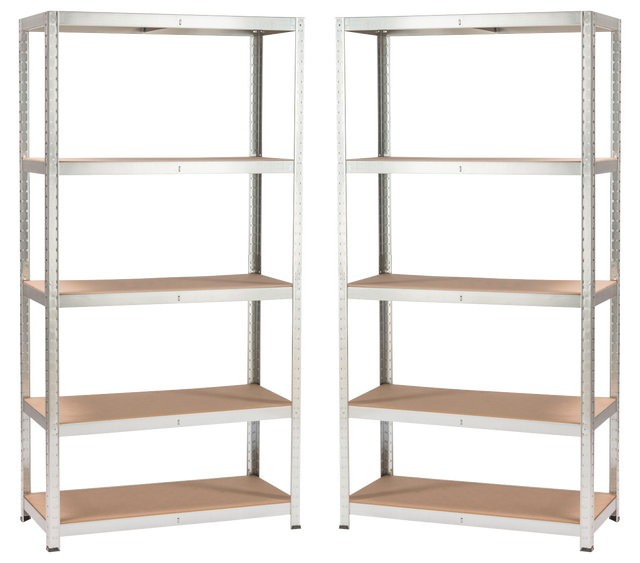 shelfplaza Pro 230x30x30 cm Estantería Pesada en galvanizada con 6 baldas y 166 kg de Capacidad de Carga por balda shelfplaza Pro 230x30x30 cm Estantería Pesada en galvanizada con 6 baldas y 166 kg de Capacidad de Carga por balda