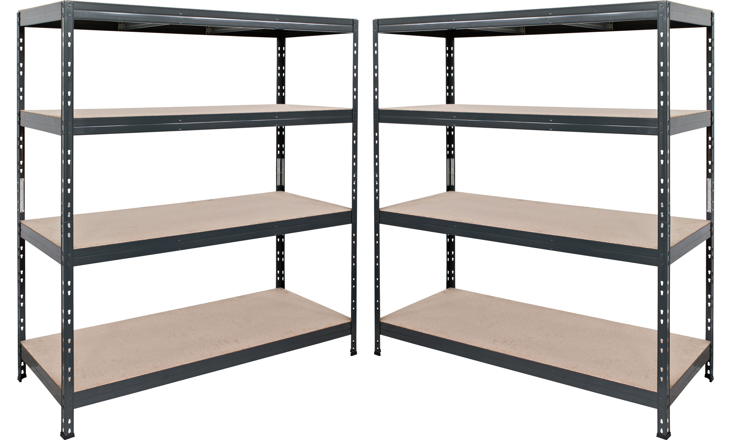 2 Estanter as Met licas Garage 180x120x45 Cm 4 Baldas 360kg Por Balda 2-estanter-as-met-licas-garage-180x120x45-cm-4-baldas-360kg-por-balda