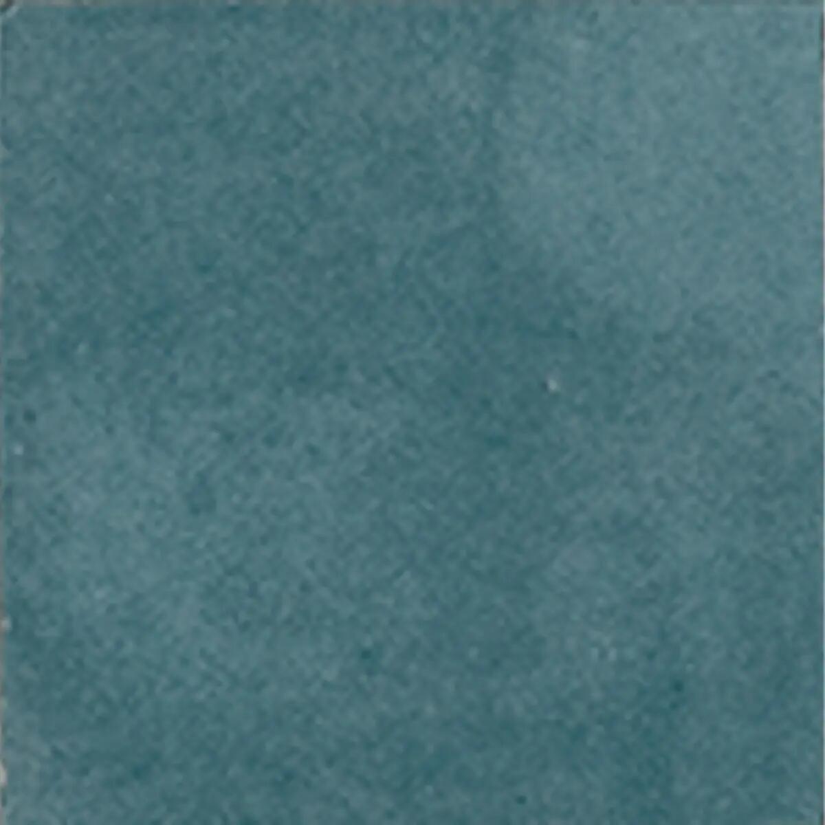 Piastrella da rivestimento interno in gres naturale 10 x 10 cm smaltato blu-turchese lucido Zelli Sp. 10 mm 0.54 mq - 25