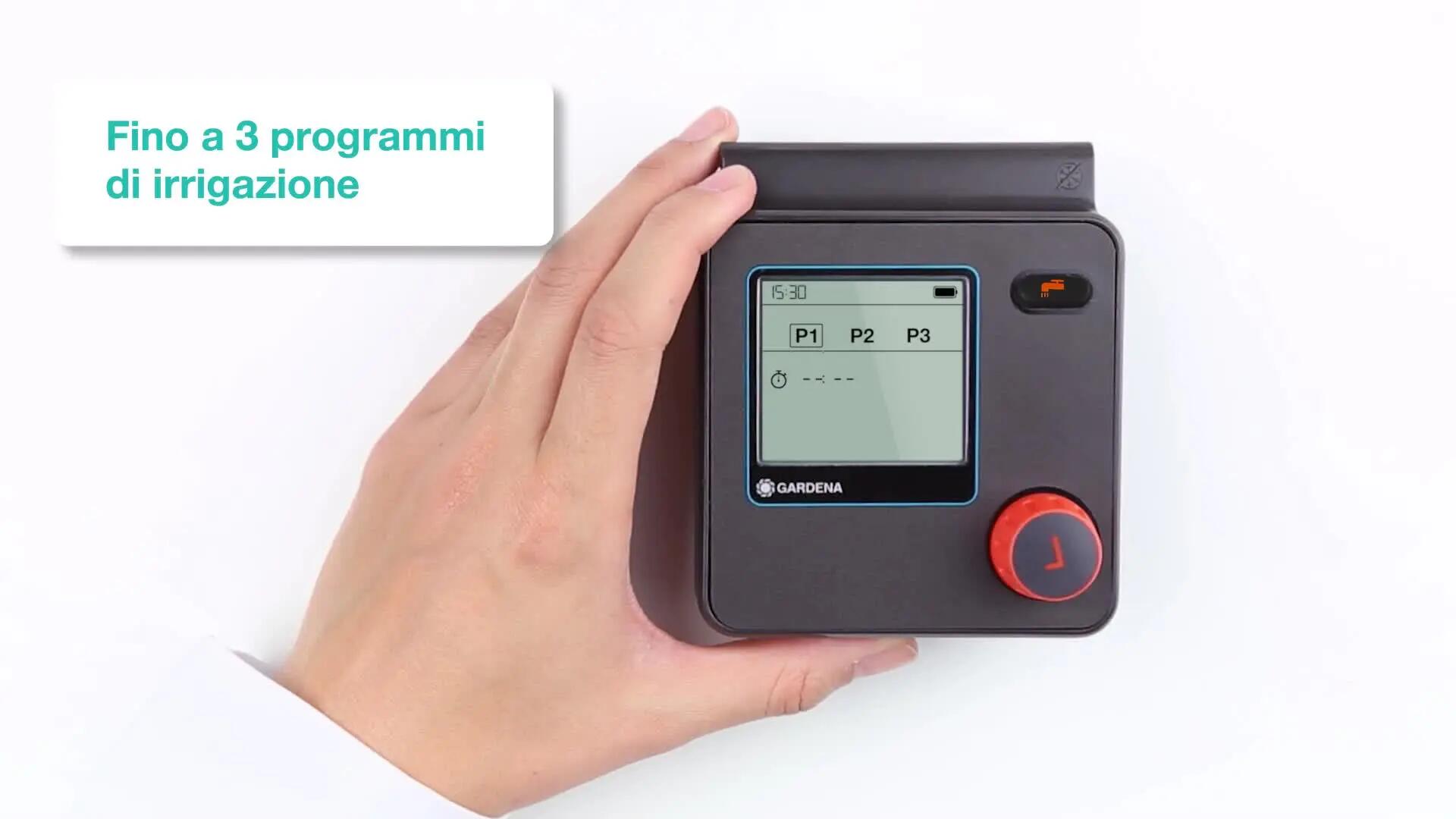 Programmatore per rubinetto batteria GARDENA Computer per irrigazione SELECT 1 via - 2