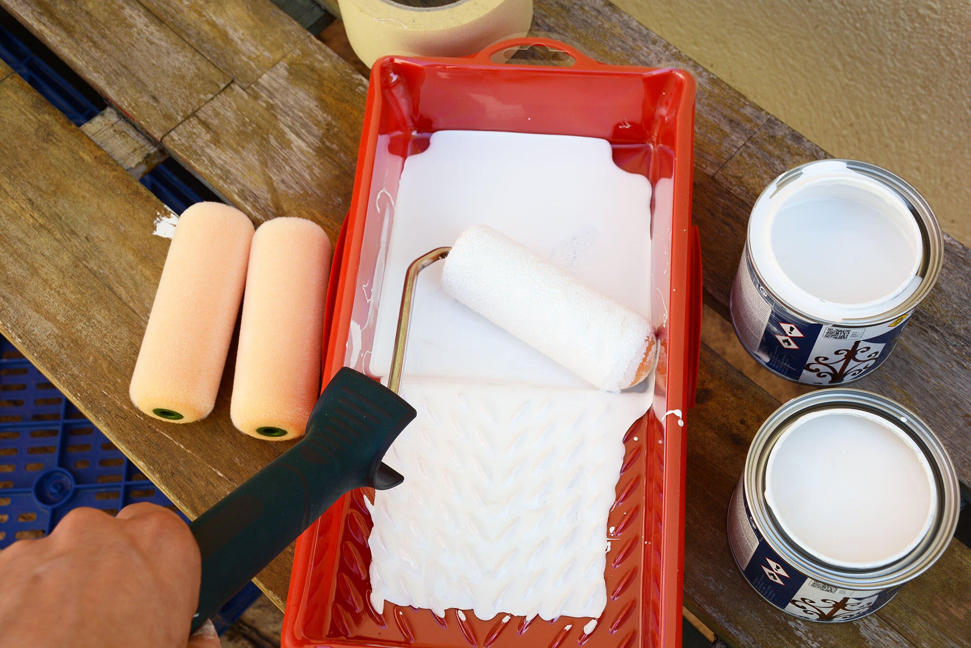 Recambio de mini rodillo para barnizar, lacar CIRET de 110 mm de anchura, 15 mm de diámetro, pelo corto (menos de 5 mm). Fibra de poliéster. 2 unidades. - 3