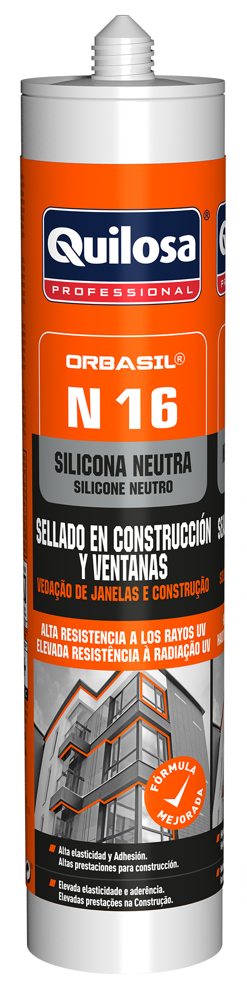 Silicone neutro contrução e janelas 300 ml branco obrasil Quilosa - 2