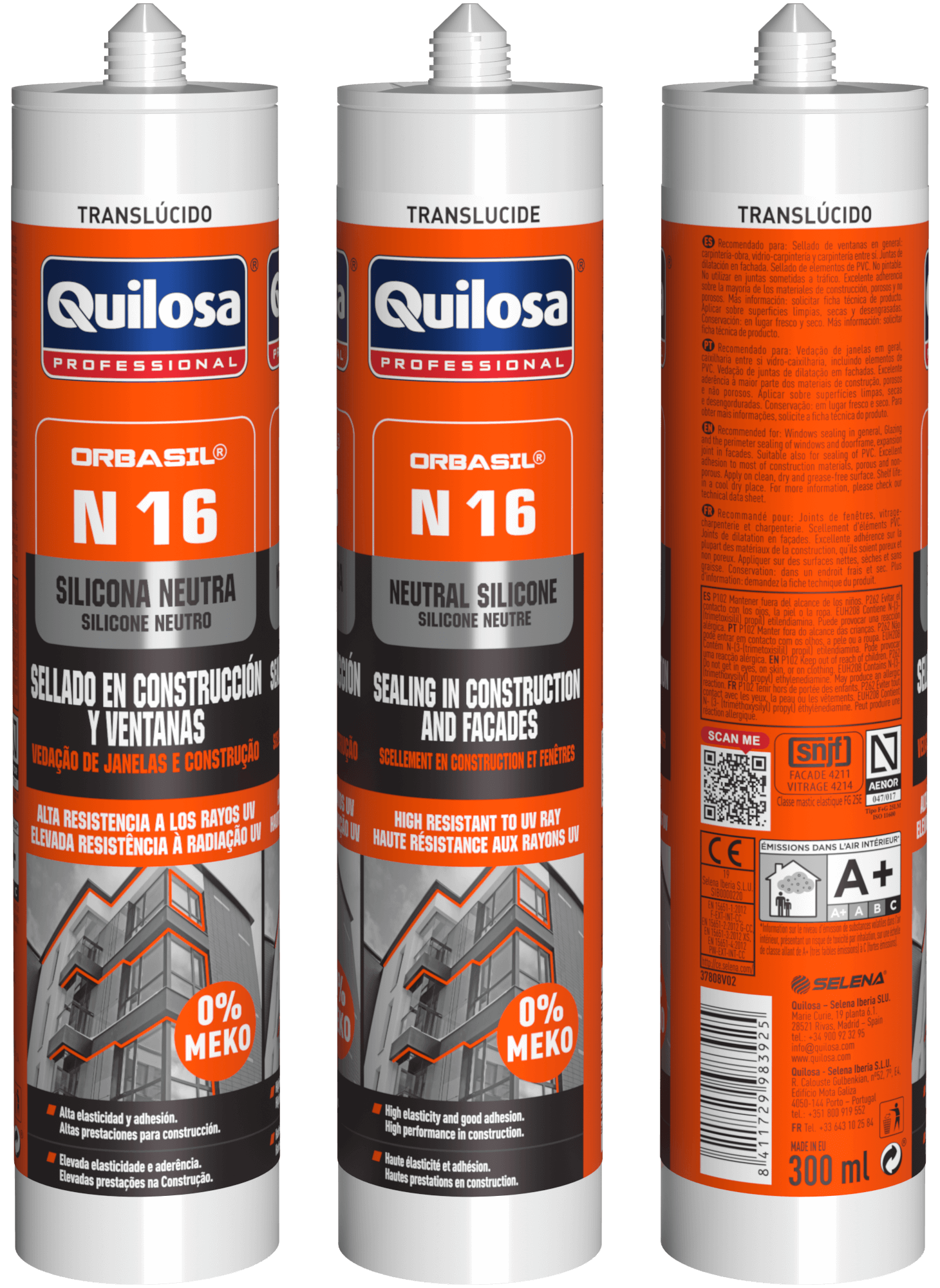 Silicone neutro contrução e janelas 300 ml transparente obrasil Quilosa - 3