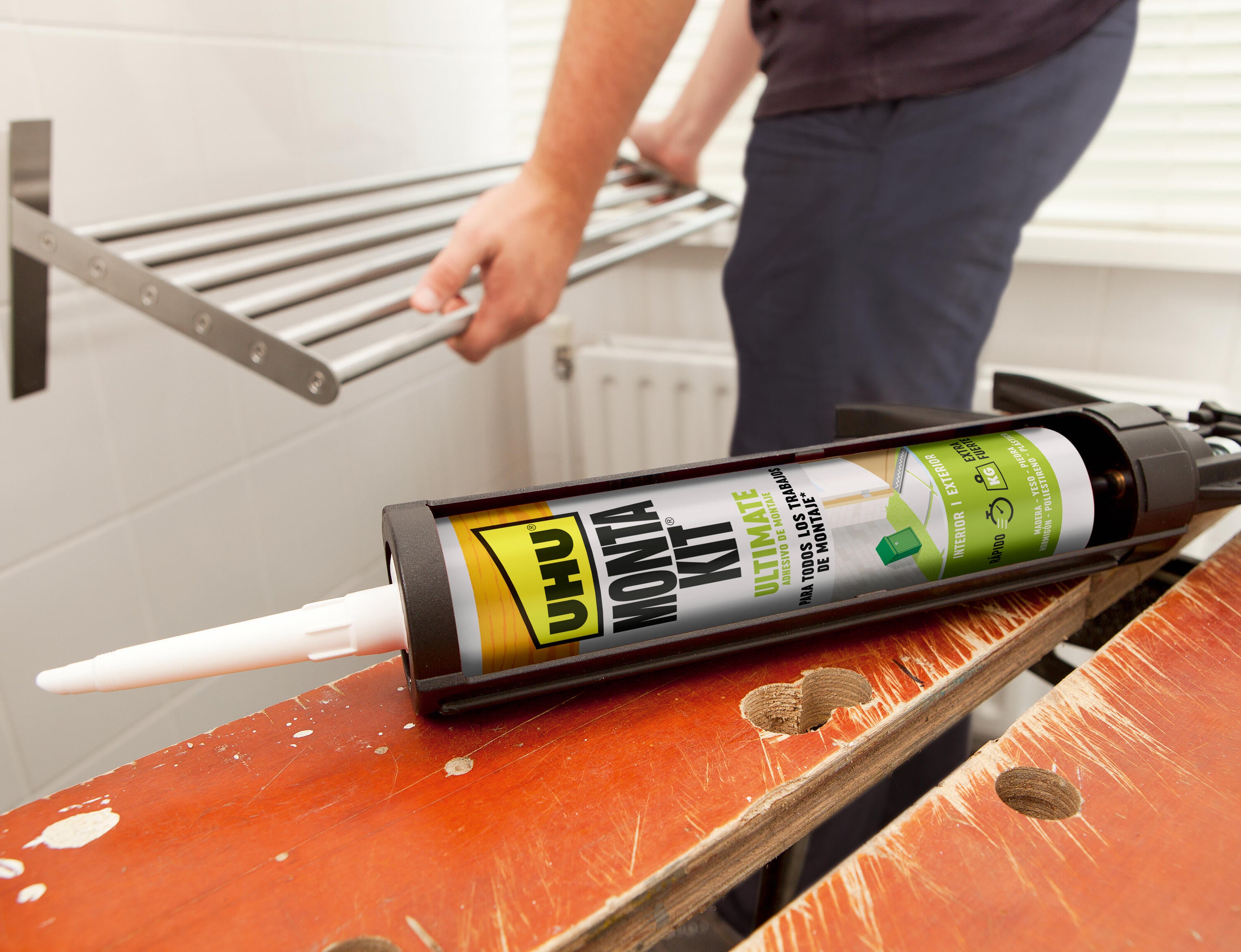 Adhesivo de montaje montakit ultimate UHU 440gr blanco - 5