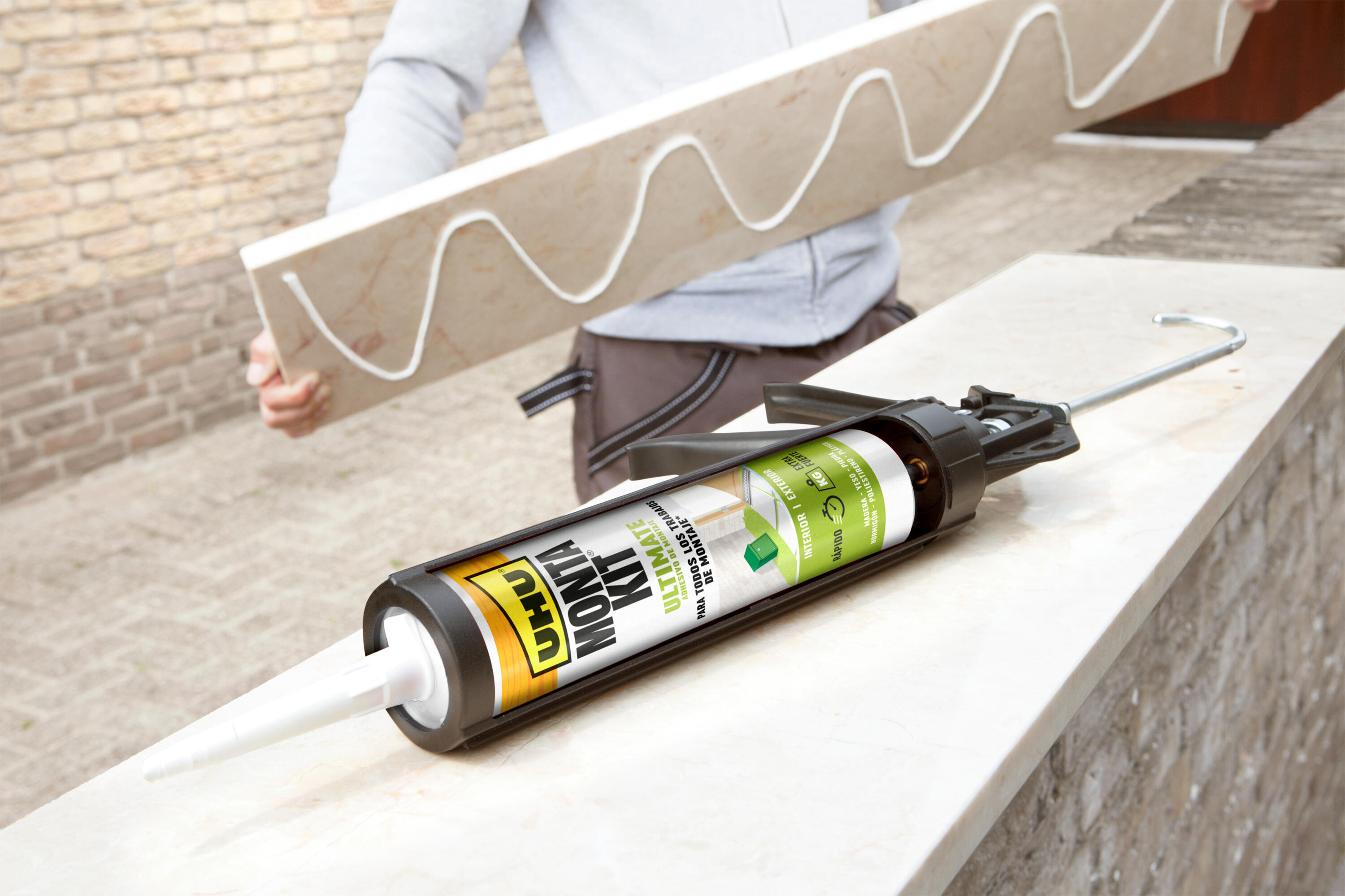 Adhesivo de montaje montakit ultimate UHU 440gr blanco - 3