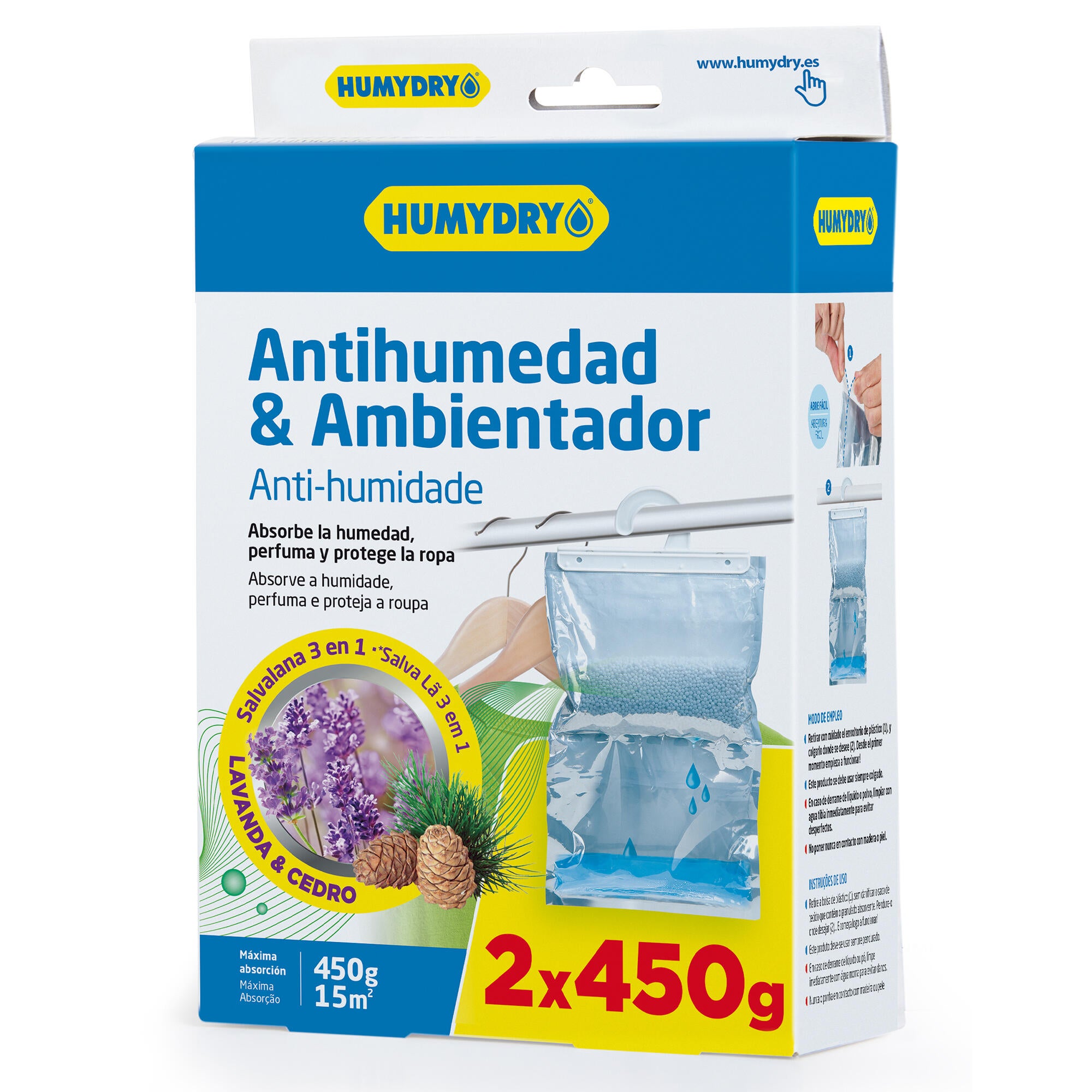 Cabide absorve humidade SALVA LA 2X450G - 4