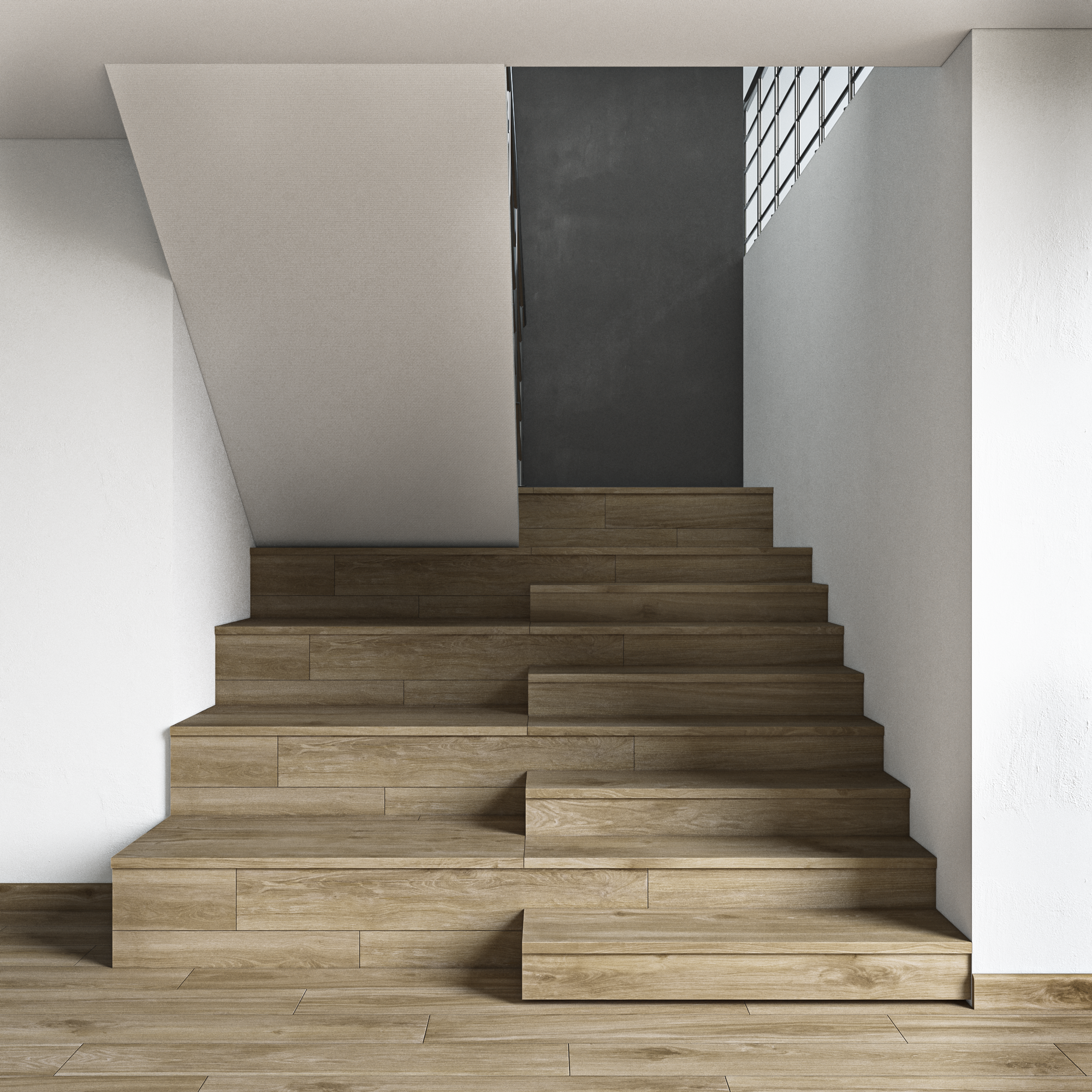 Peldaño gres porcelánico Managua efecto madera haya 120x32cm espesor 12mm ARTENS - 4