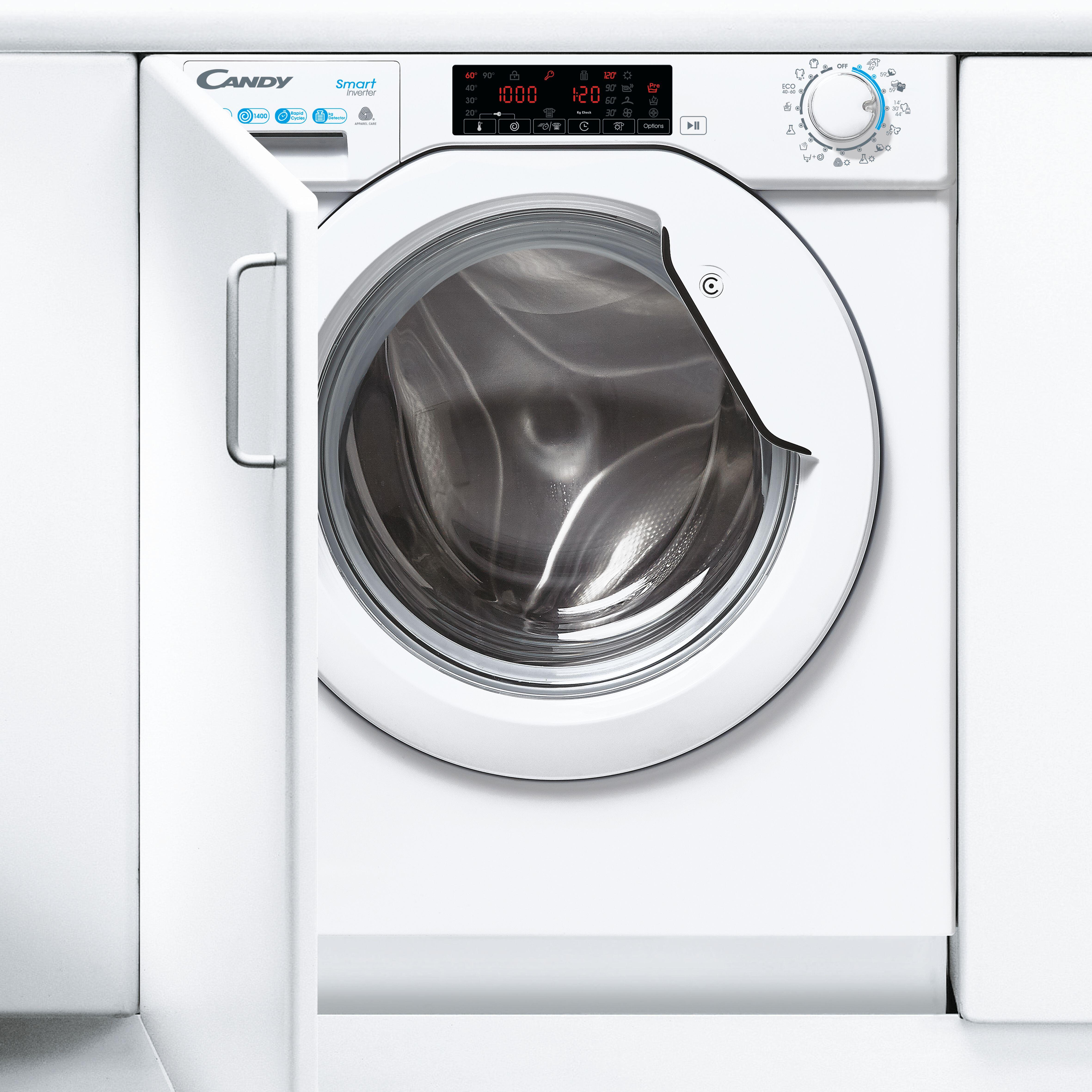 Máquinas de lavar e secar roupa de encastre roupa Smart Inverter Branco 8 KG CANDY D - 2