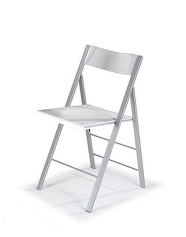 Kit de 4 sillas de cocina Vera blanco metal