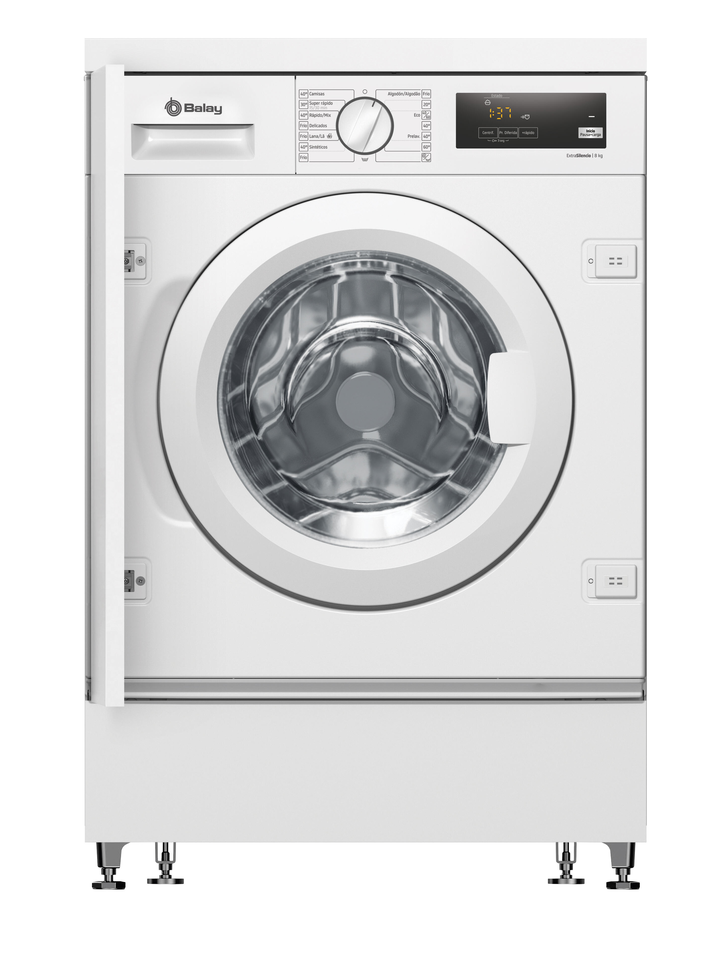 lavadora integrable balay 3ti979b de 7 kg de capacidad 1200 rpm clase c blanco