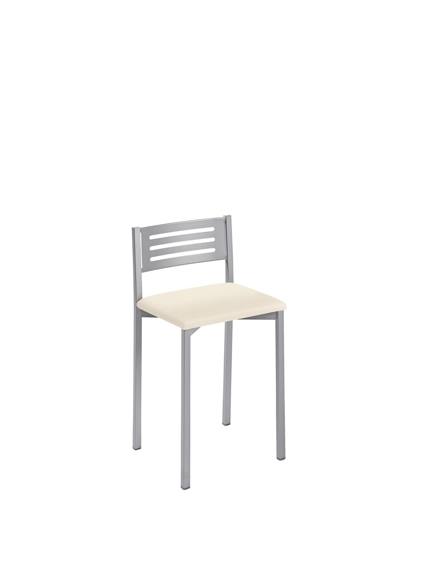 Taburete kelsa bajo de estructura metal con respaldo y asiento sisal 33x47cm