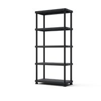 Scaffale A 4 Ripiani Toomax - Capacità 100 Kg, Misure 60x30x138 Cm - In Resina Resistente Per Garage, Cantina O Bagno - Foto 2