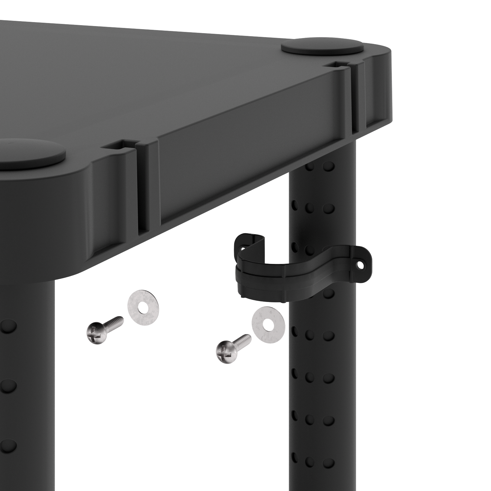 Scaffale in kit 5 ripiani L 90 x P 45 x H 187.5 cm nero, portata per ripiano 50 kg - 11