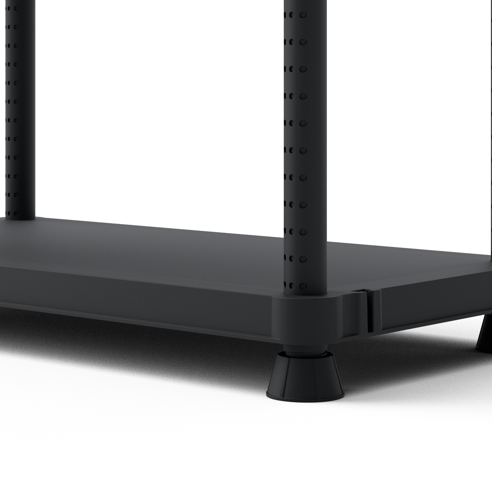 Scaffale in kit 5 ripiani L 90 x P 45 x H 187.5 cm nero, portata per ripiano 50 kg - 8