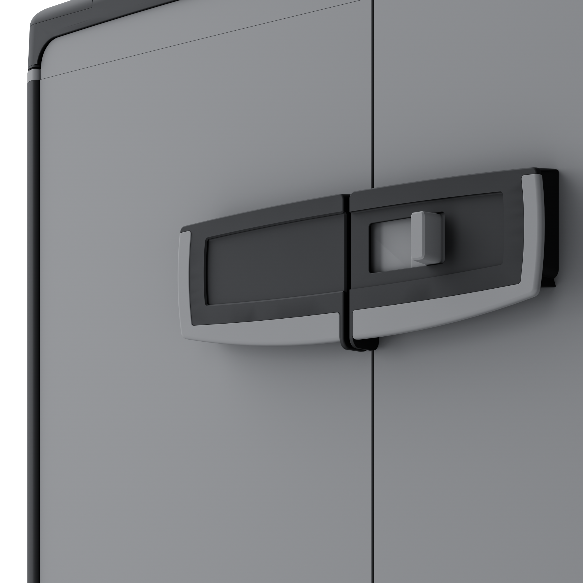 Armadio basso Excellence SPACEO in polipropilene, nero L 65 x H 93 x P 39 cm 2 ante, adatto per interno/esterno - 15