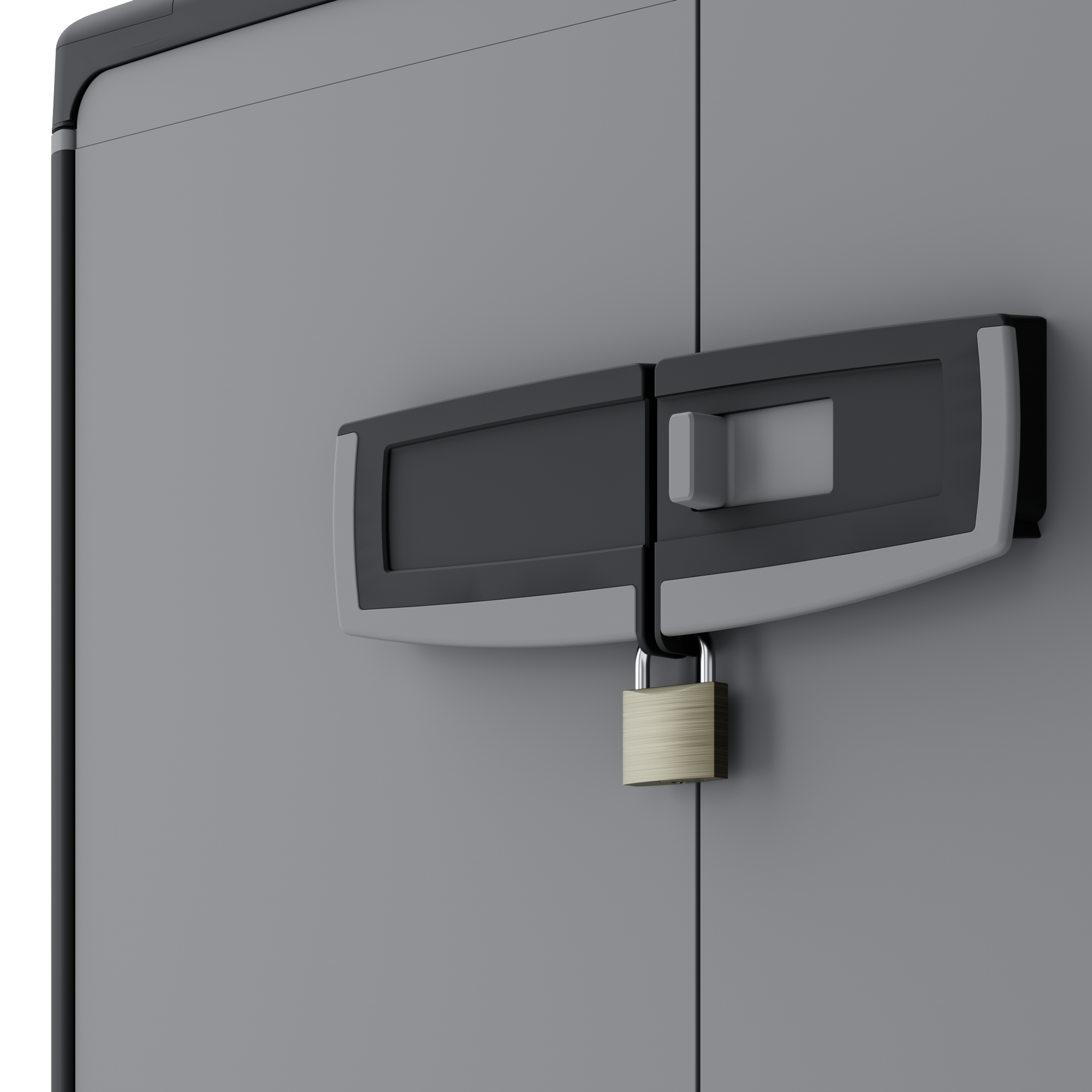 Armadio basso Excellence SPACEO in polipropilene, nero L 65 x H 93 x P 39 cm 2 ante, adatto per interno/esterno - 16