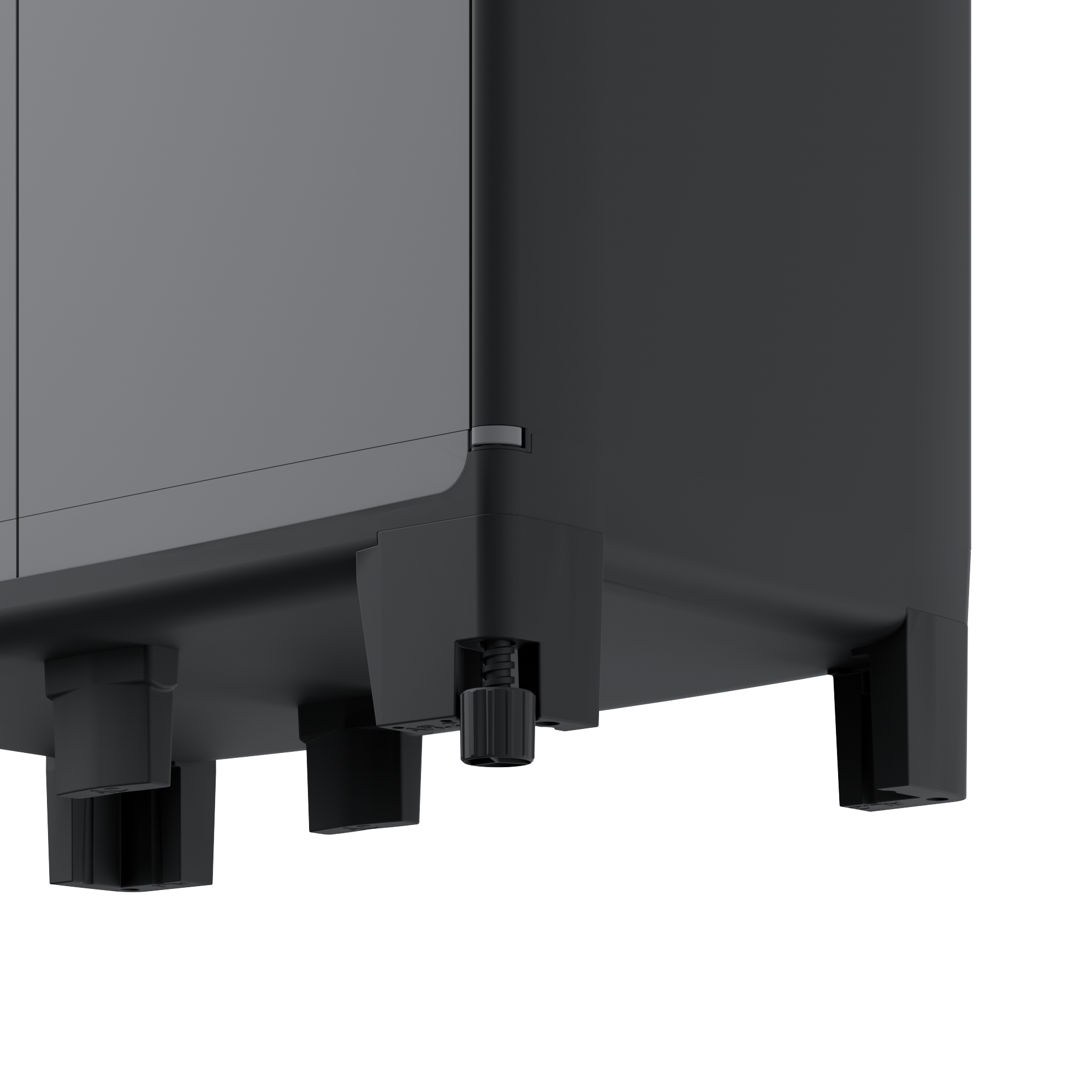 Armadio basso Excellence SPACEO in polipropilene, nero L 65 x H 93 x P 39 cm 2 ante, adatto per interno/esterno - 14